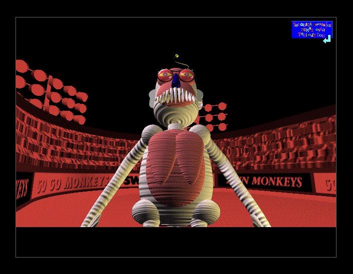 Scene from the recently found Japanese children’s edutainment game