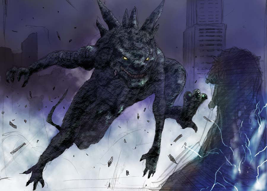 When you realize that the concept art of Zilla fighting Godzilla made