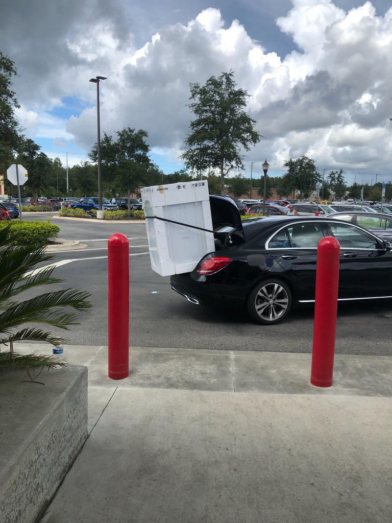 When you see the appliance you want but drive a compact luxury sedan