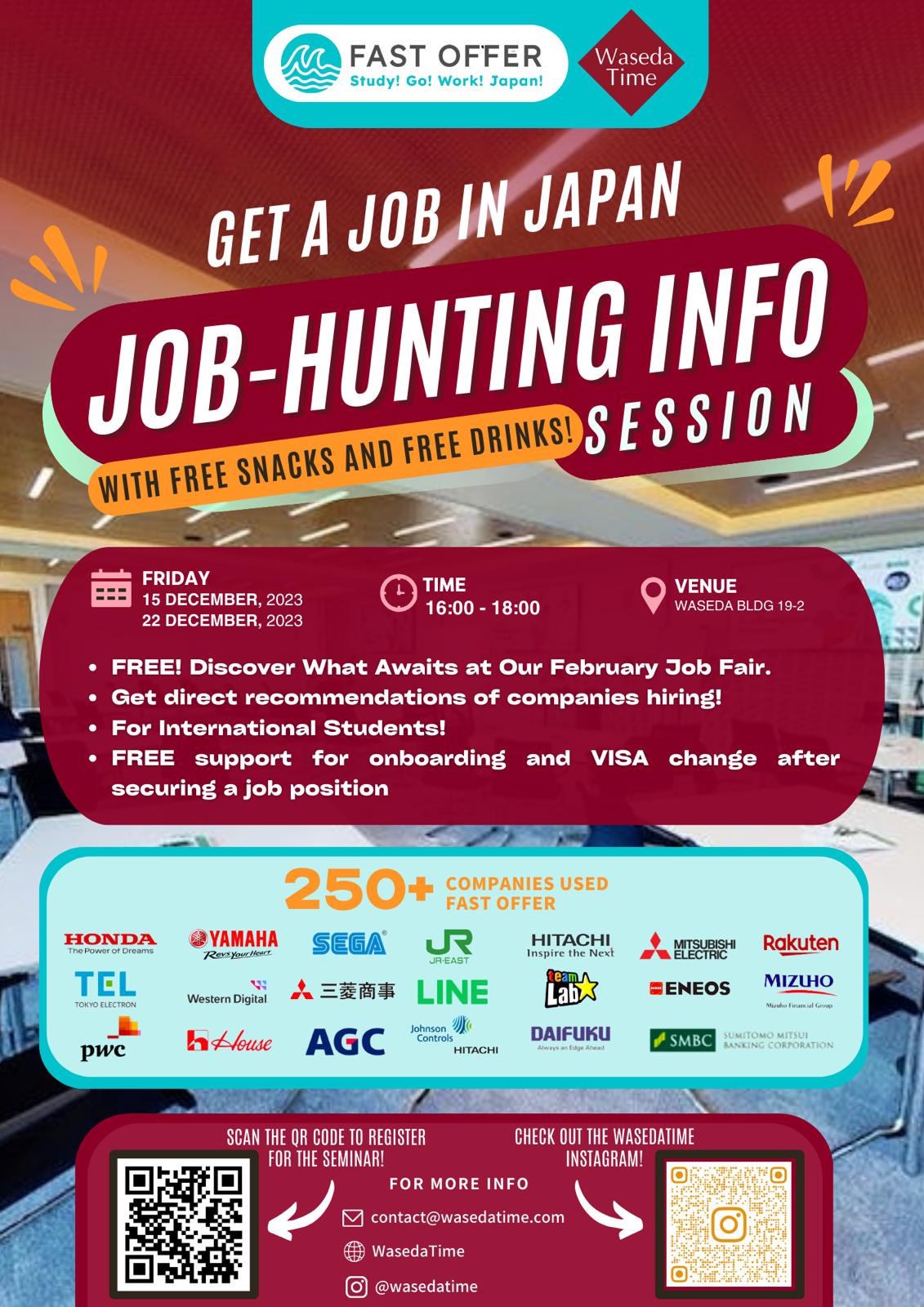 For 24 graduate international students who wanna land a job in Japan