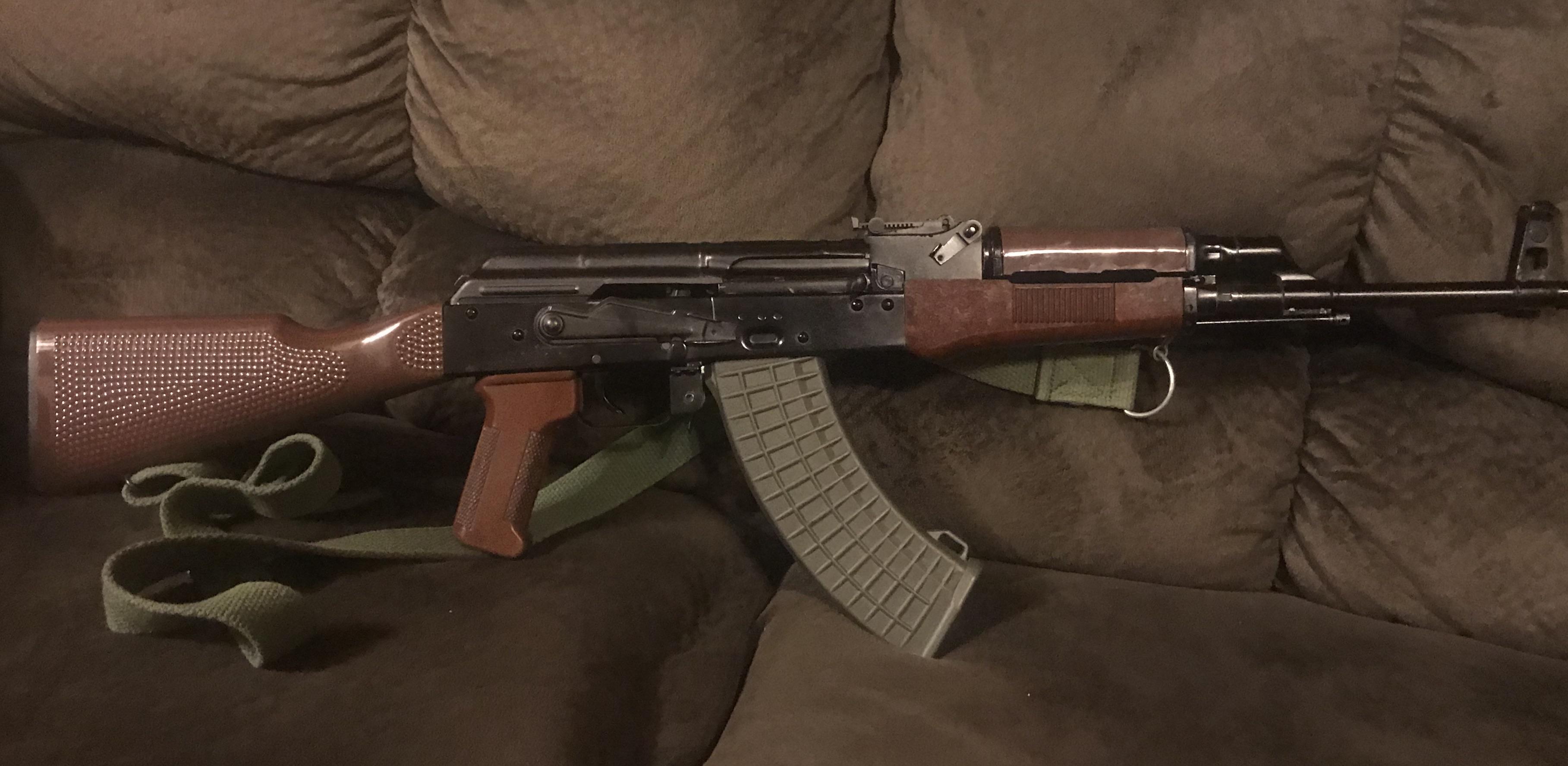 FEG SA85 With East German furniture and Valmet Green waffle mag. Just