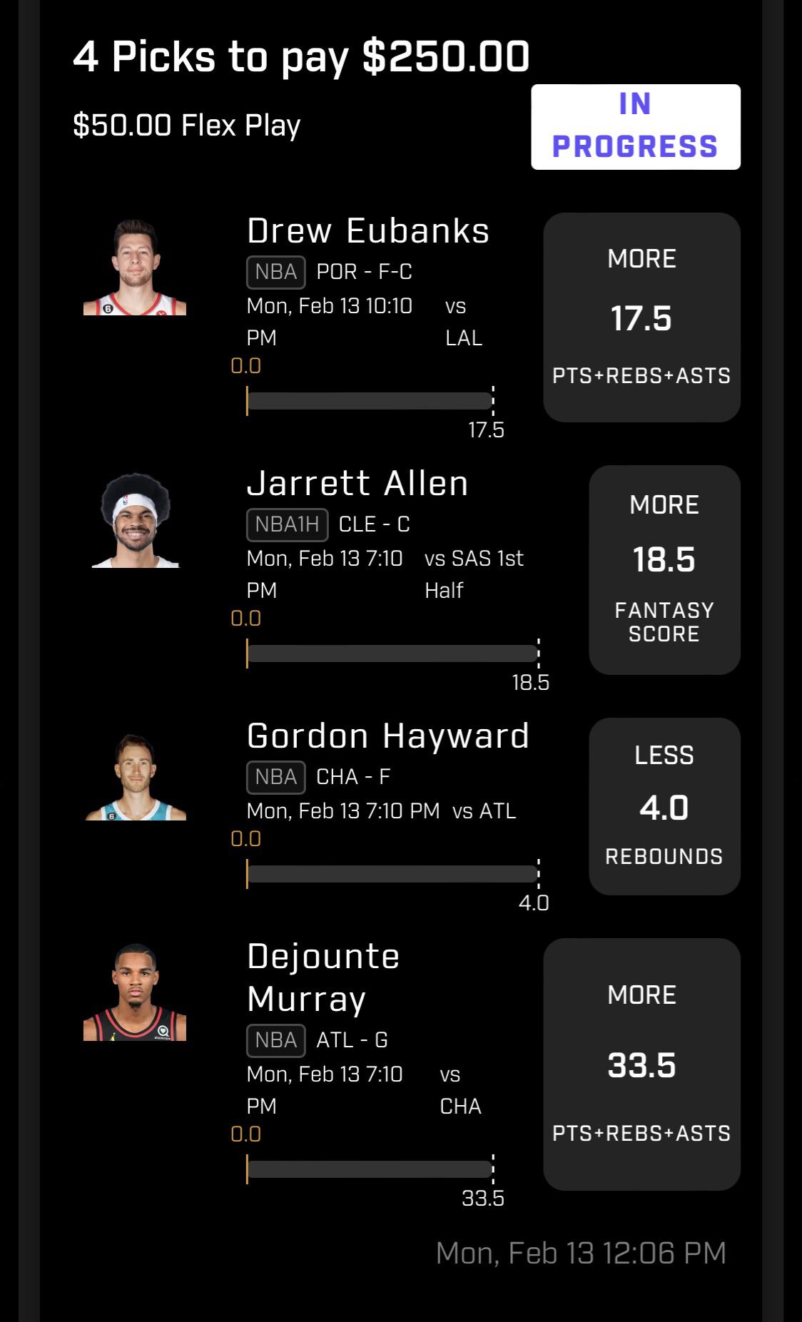 Don’t post often but doing just a 4 leg flex for the protected play