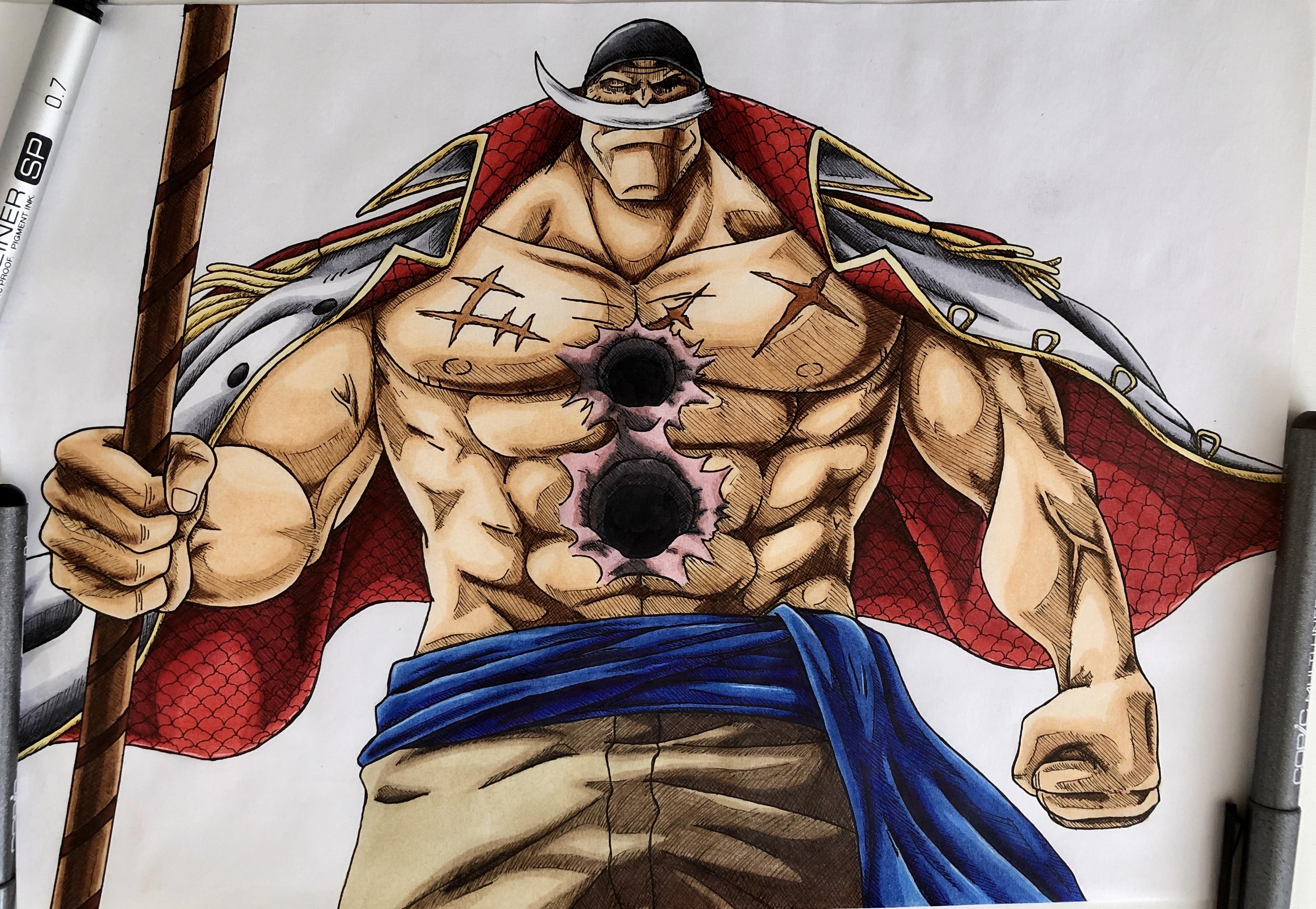 Hope you guys like my drawing of 6+ v2 whitebeard! r/OnePieceTC