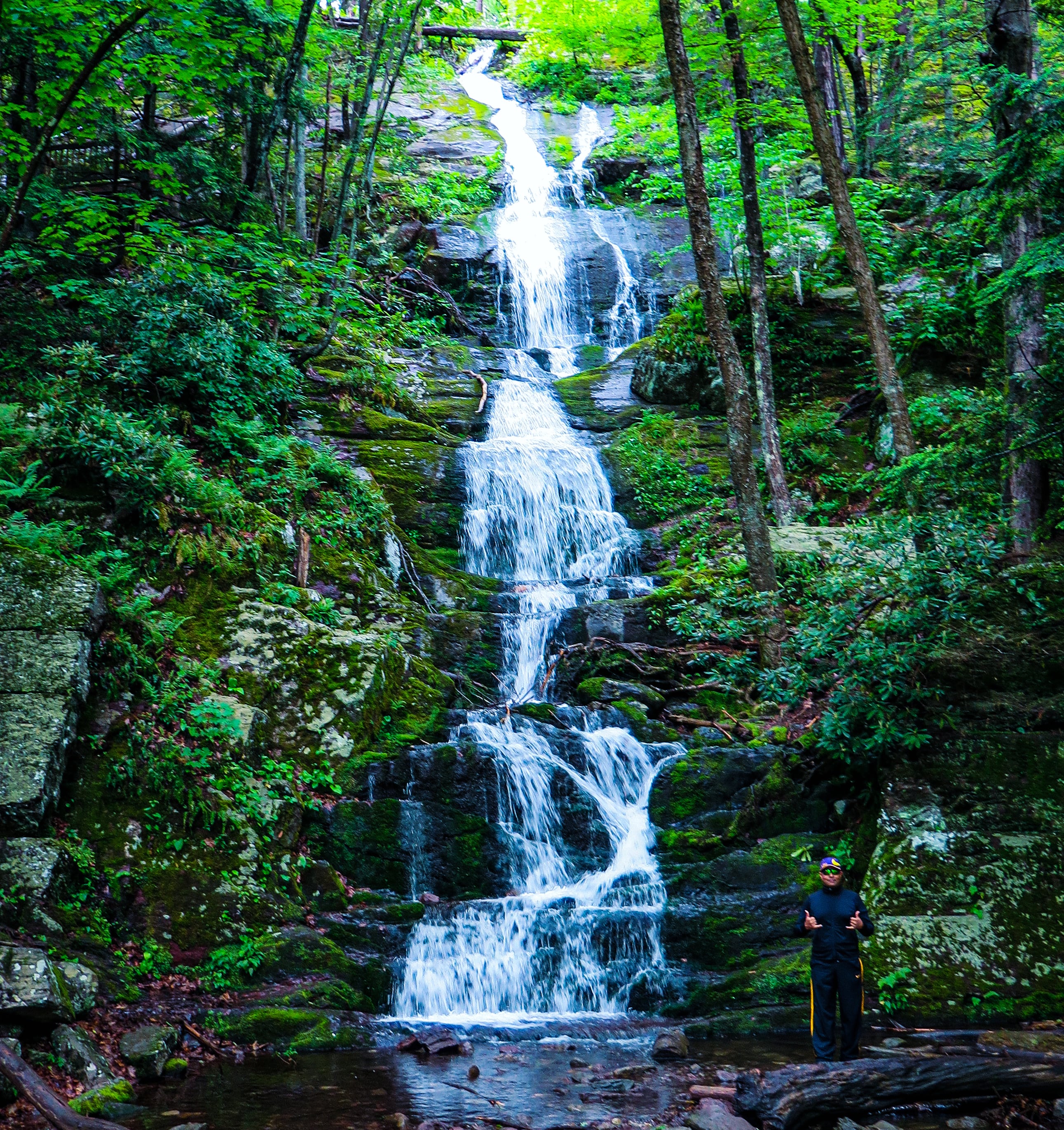 At Buttermilk Falls in northern New Jersey. r/newjersey