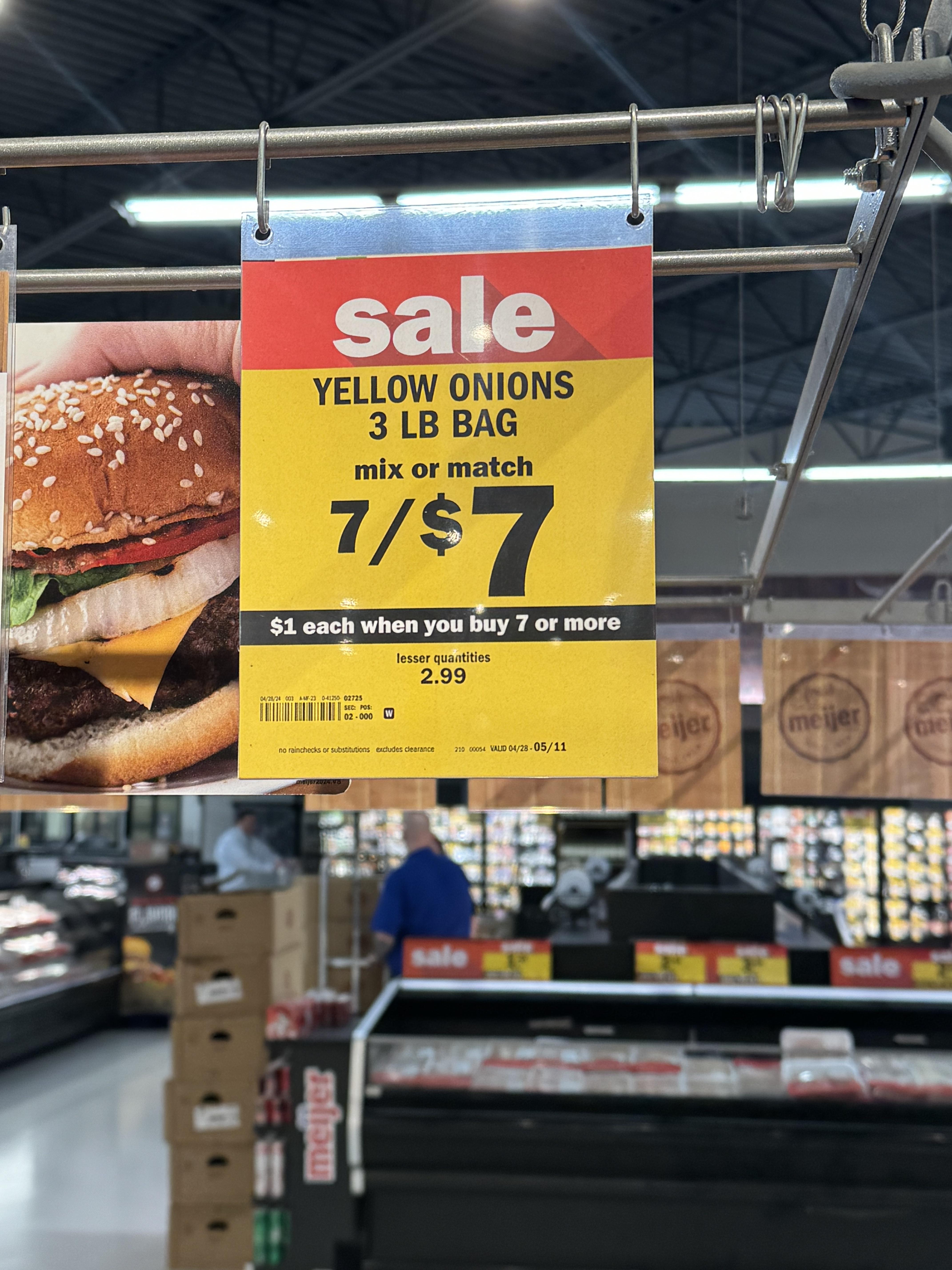 So let me get this straight. They want you to buy 21 pounds of onions