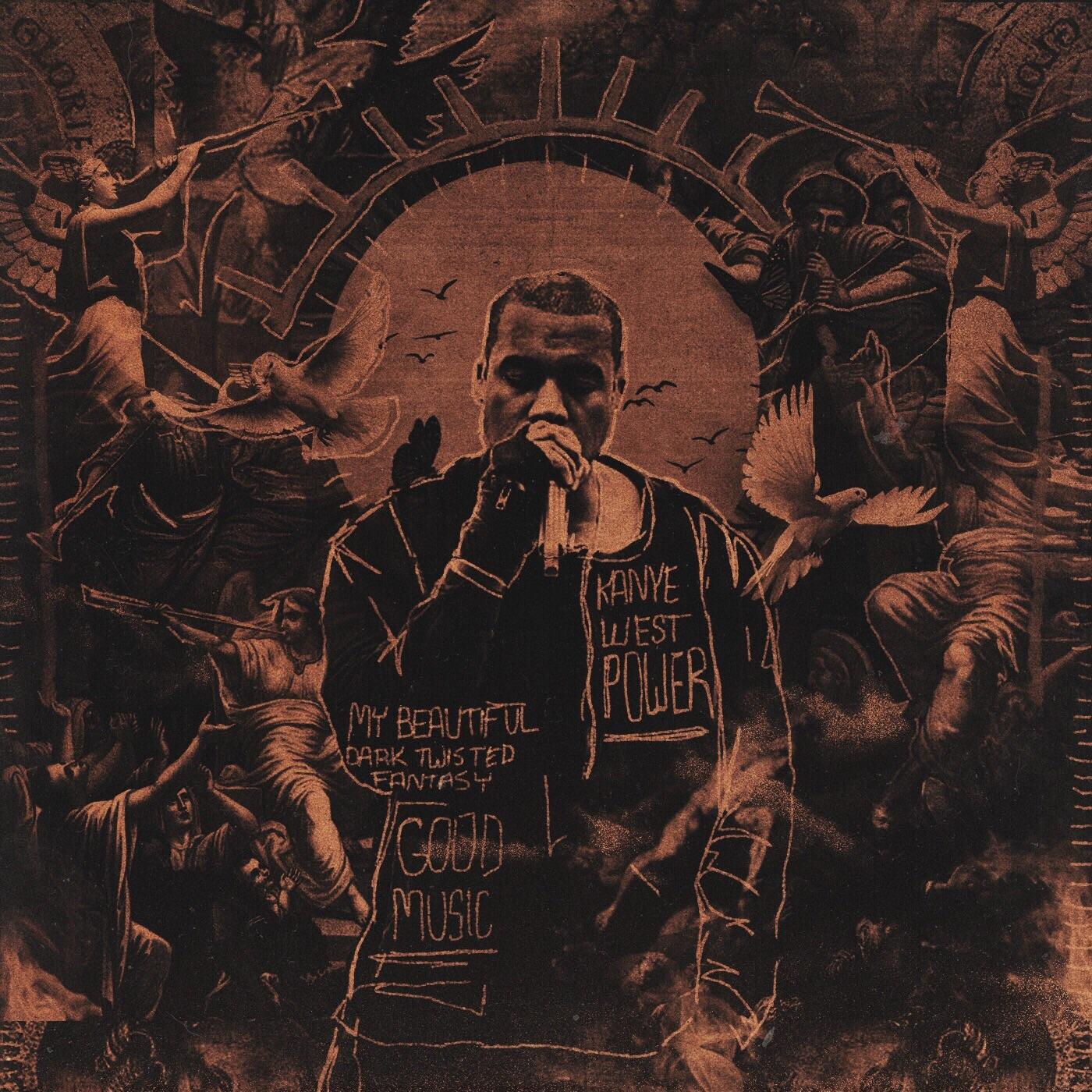 “POWER” Kanye West Cover Art. Art by me. InstaItsthereallogic r