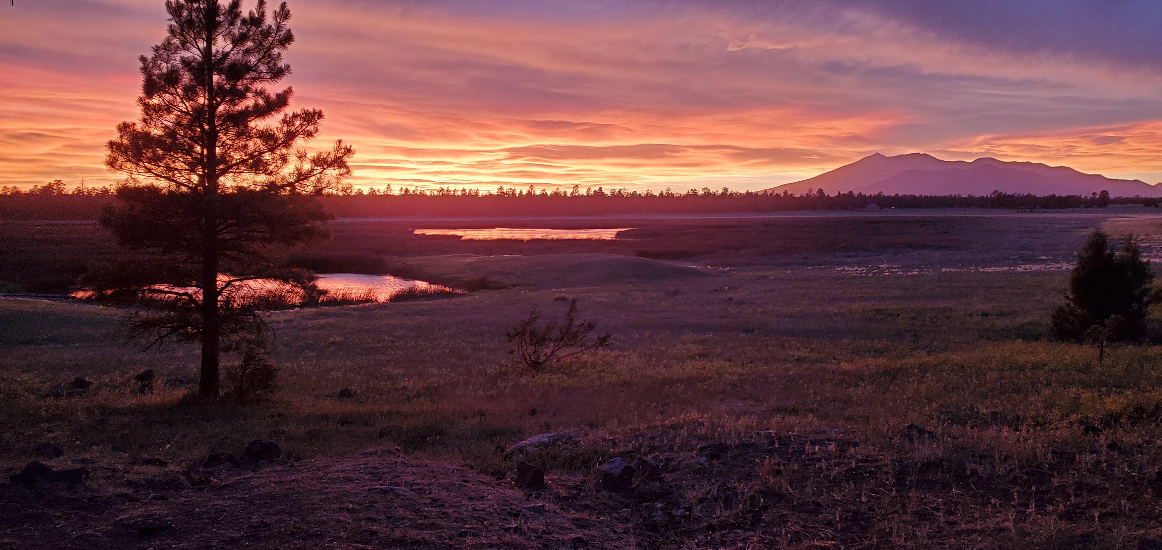 Marshall Lake, Flagstaff, Arizona, tonight r/beautiful