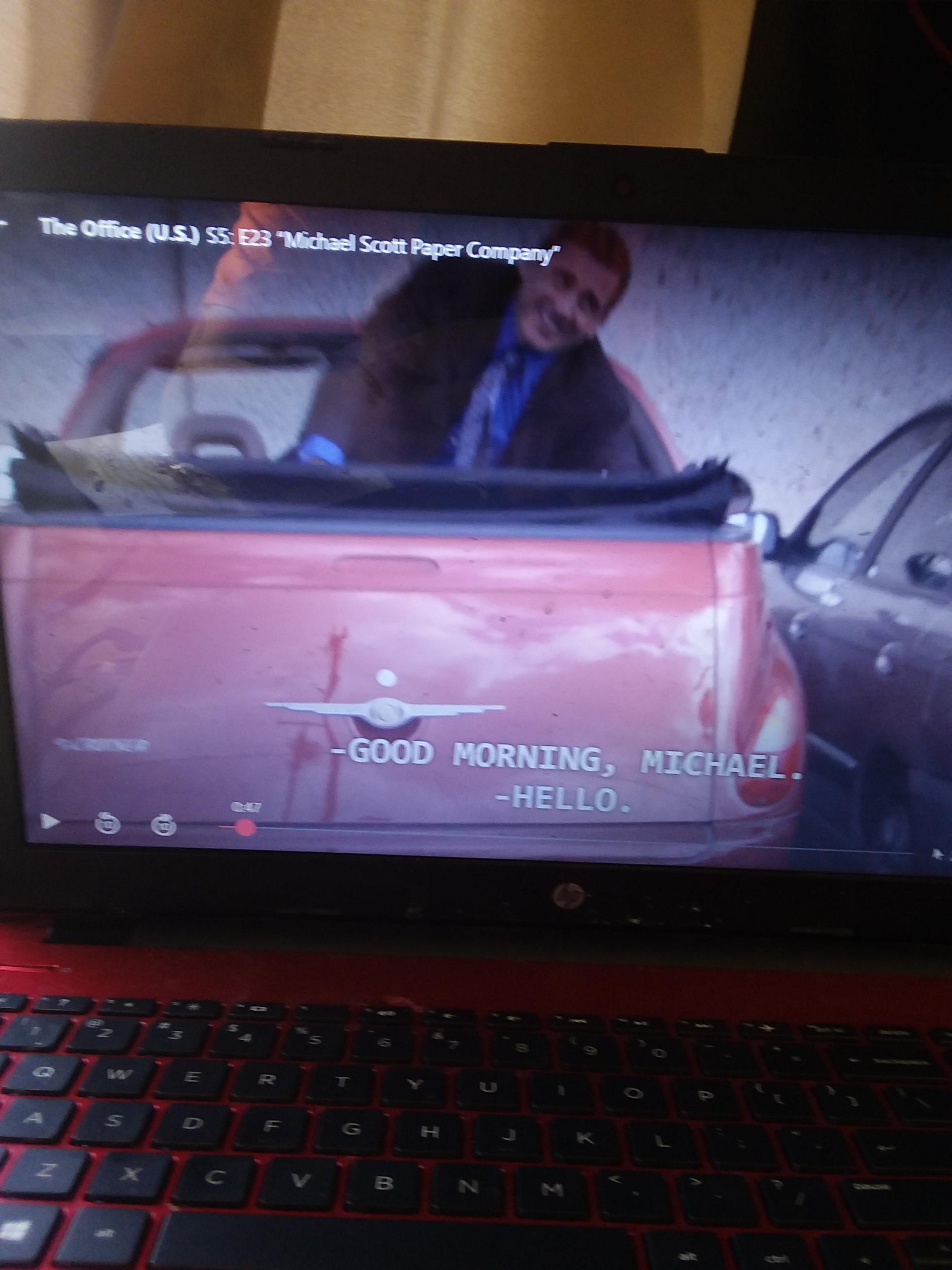 Wasn't Michael's car a company lease? Why does he still have it? r