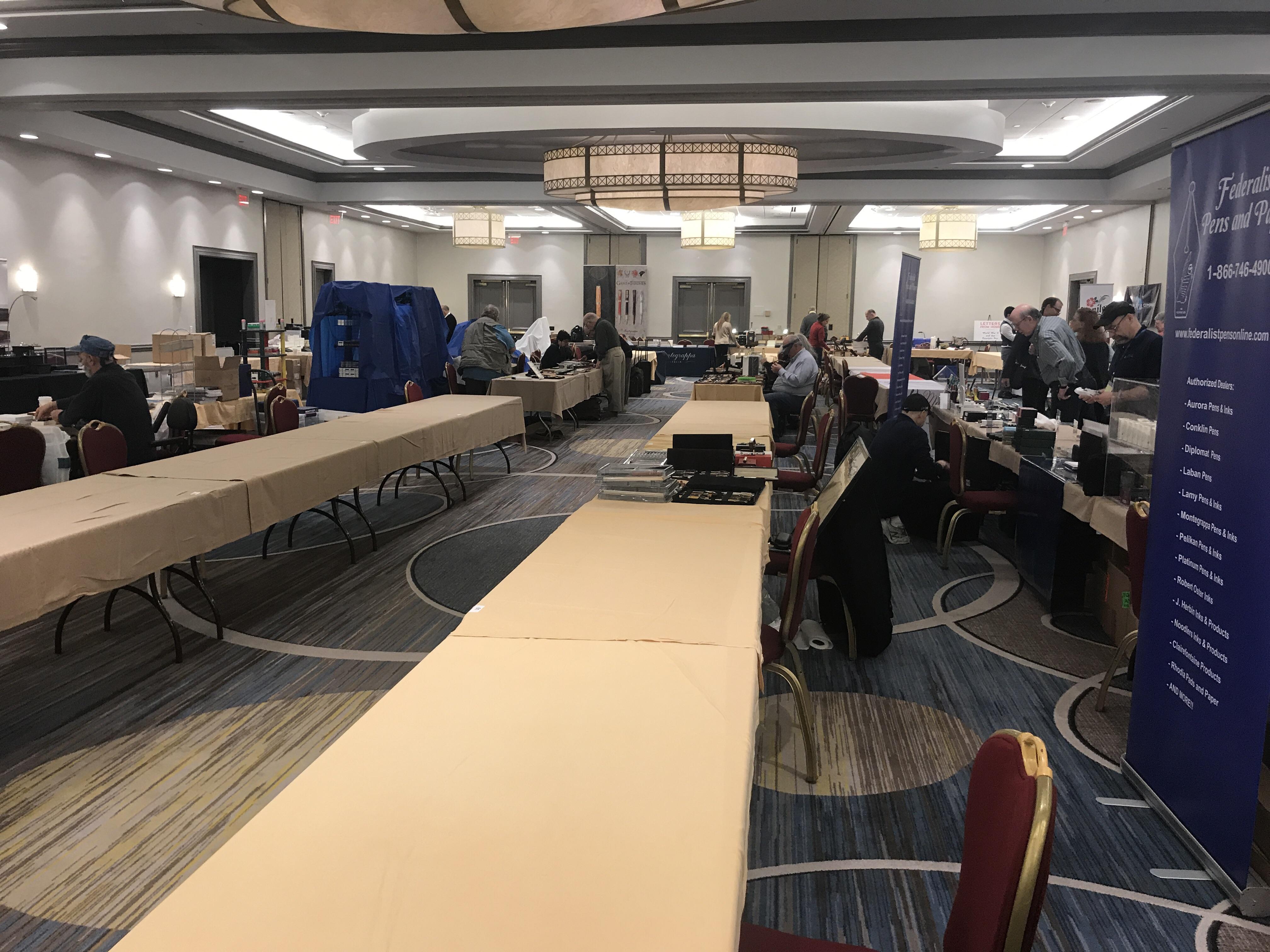 Everyone is setting up for the Baltimore Pen show the weekend. Please