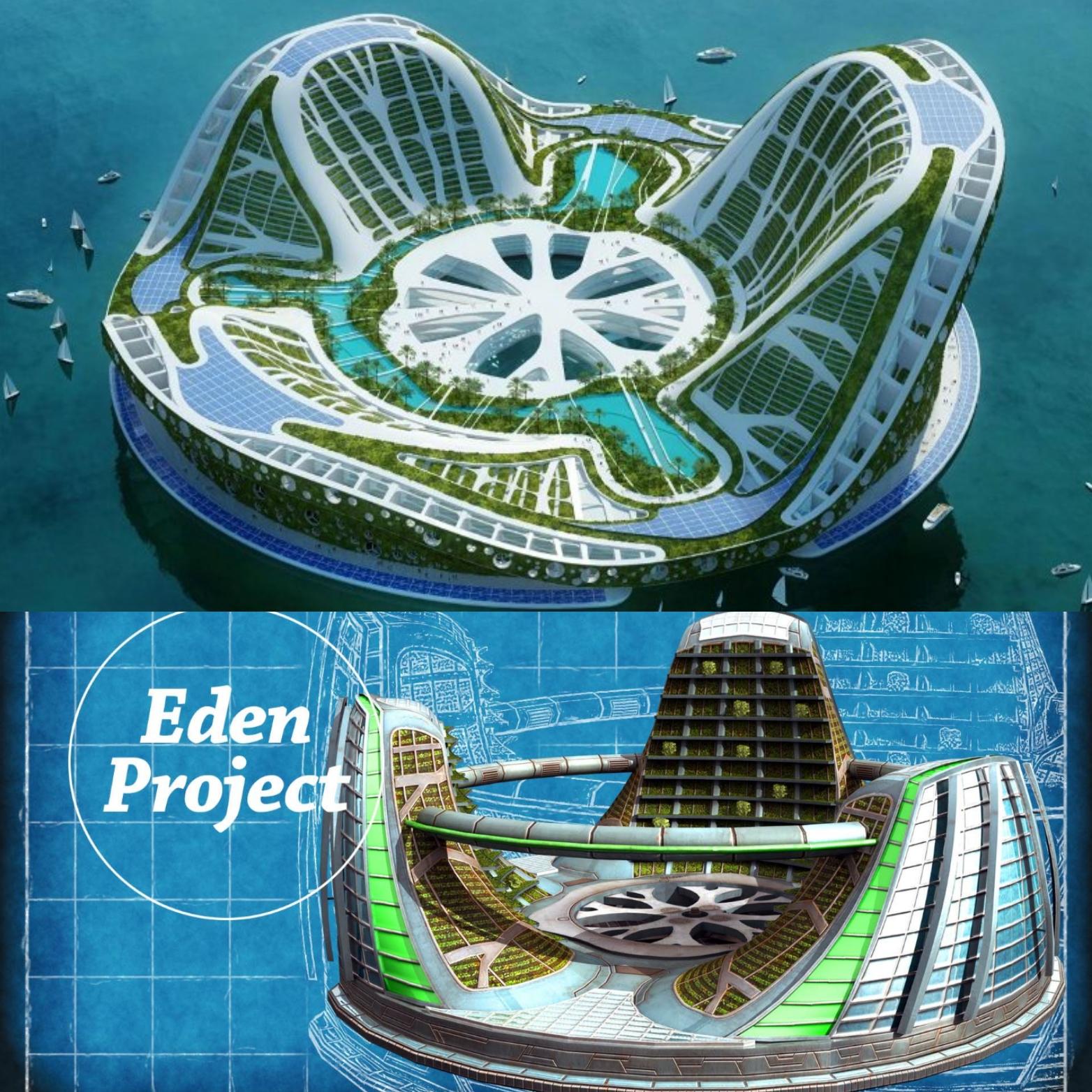 The Eden Project was based off of one of Jacque Fresco's designs. r