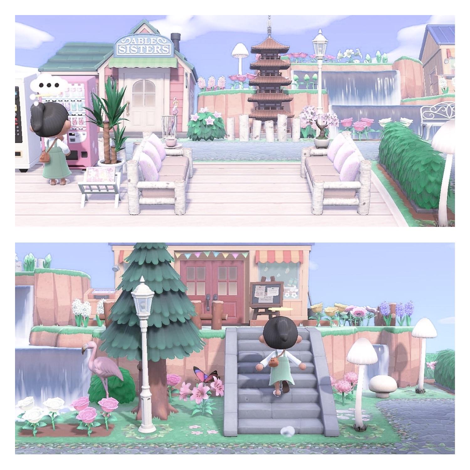 [MI] almost done my island entrance/main street! ♡︎ (really wish we