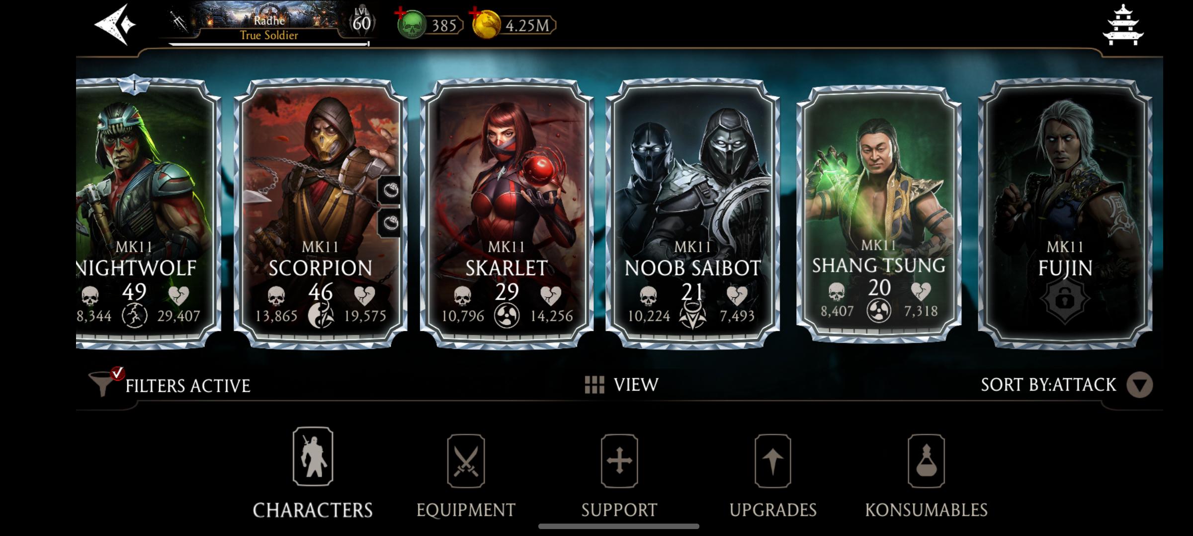 All Mk11 characters unlocked, missing Fujin Only...