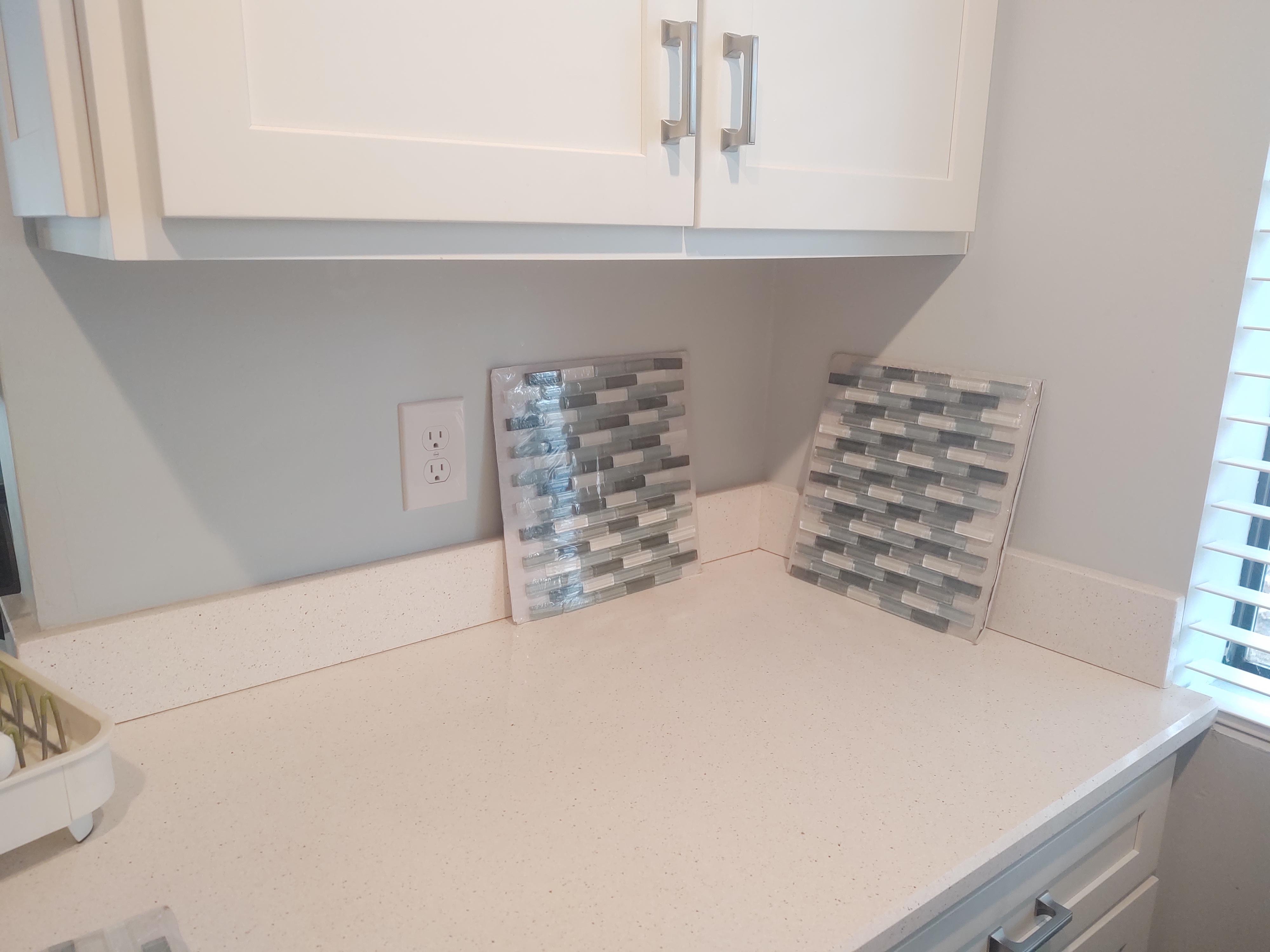 Putting a backsplash in my kitchen, unsure whether or not to put tiles