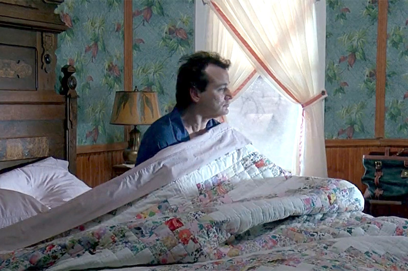 In "Groundhog Day (1993)," Bill Murray wakes up and sees the same meme