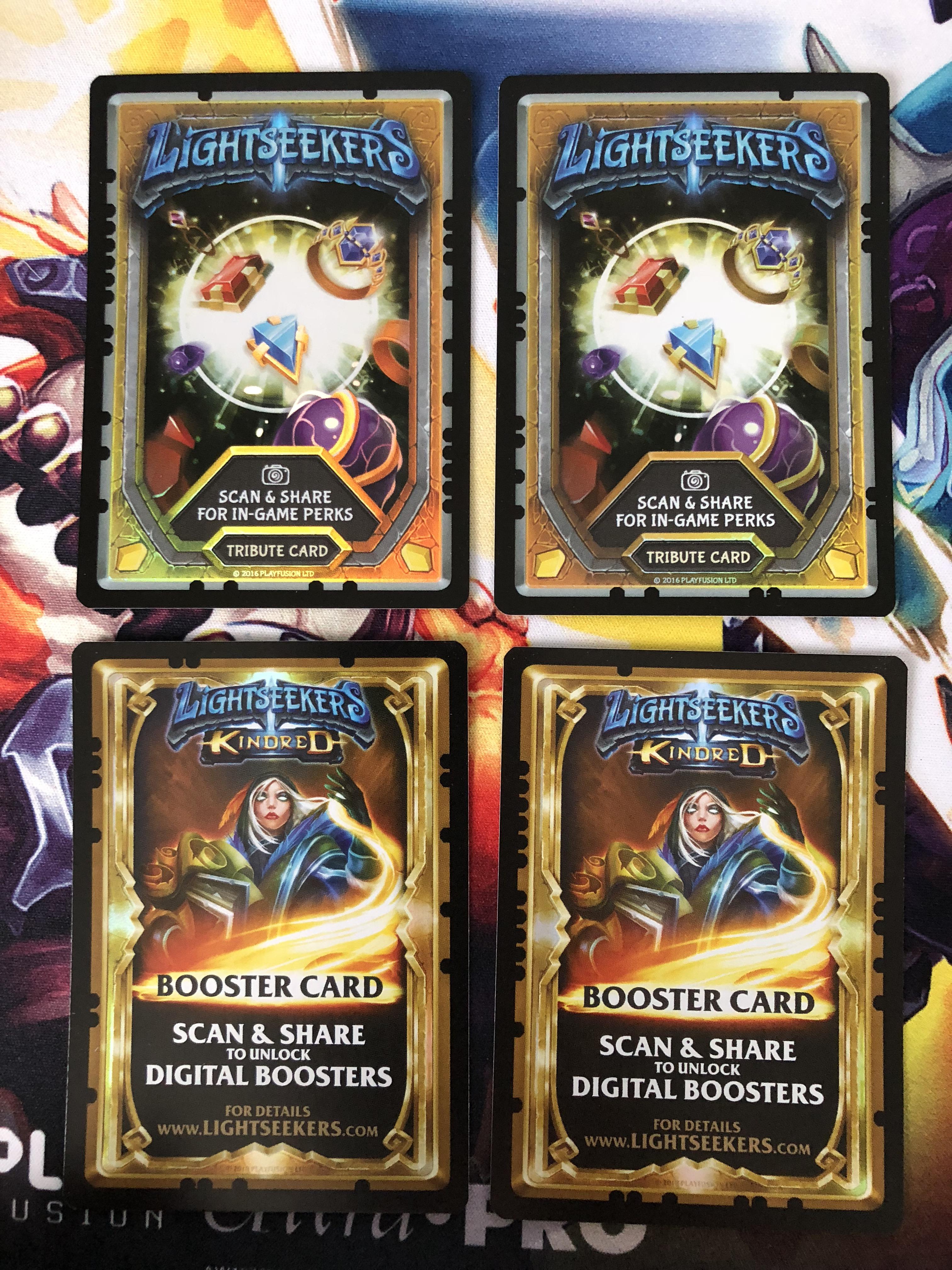 My tribute cards! Scan away! r/Lightseekers