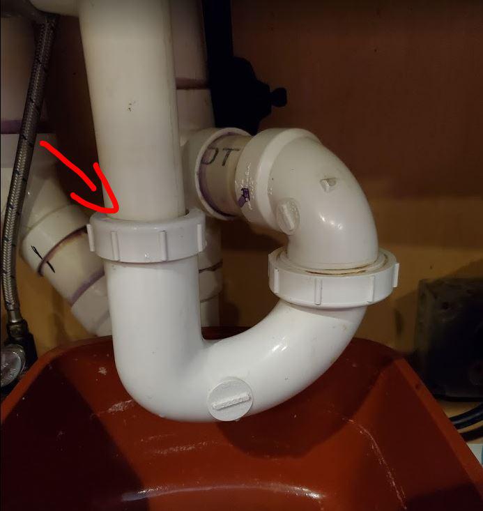 Leaking under kitchen sink. Checked Ptrap but there was no clog. Water builds up in the Ptrap