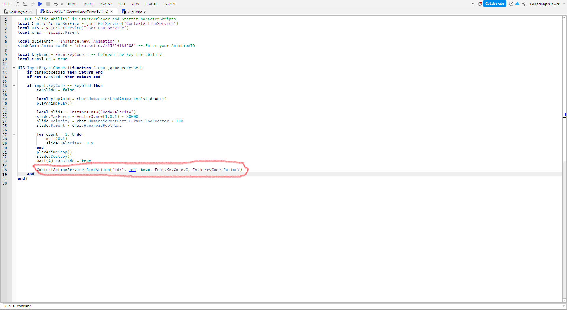 could someone help me make mobile buttons for my slide ability i know like nothing about