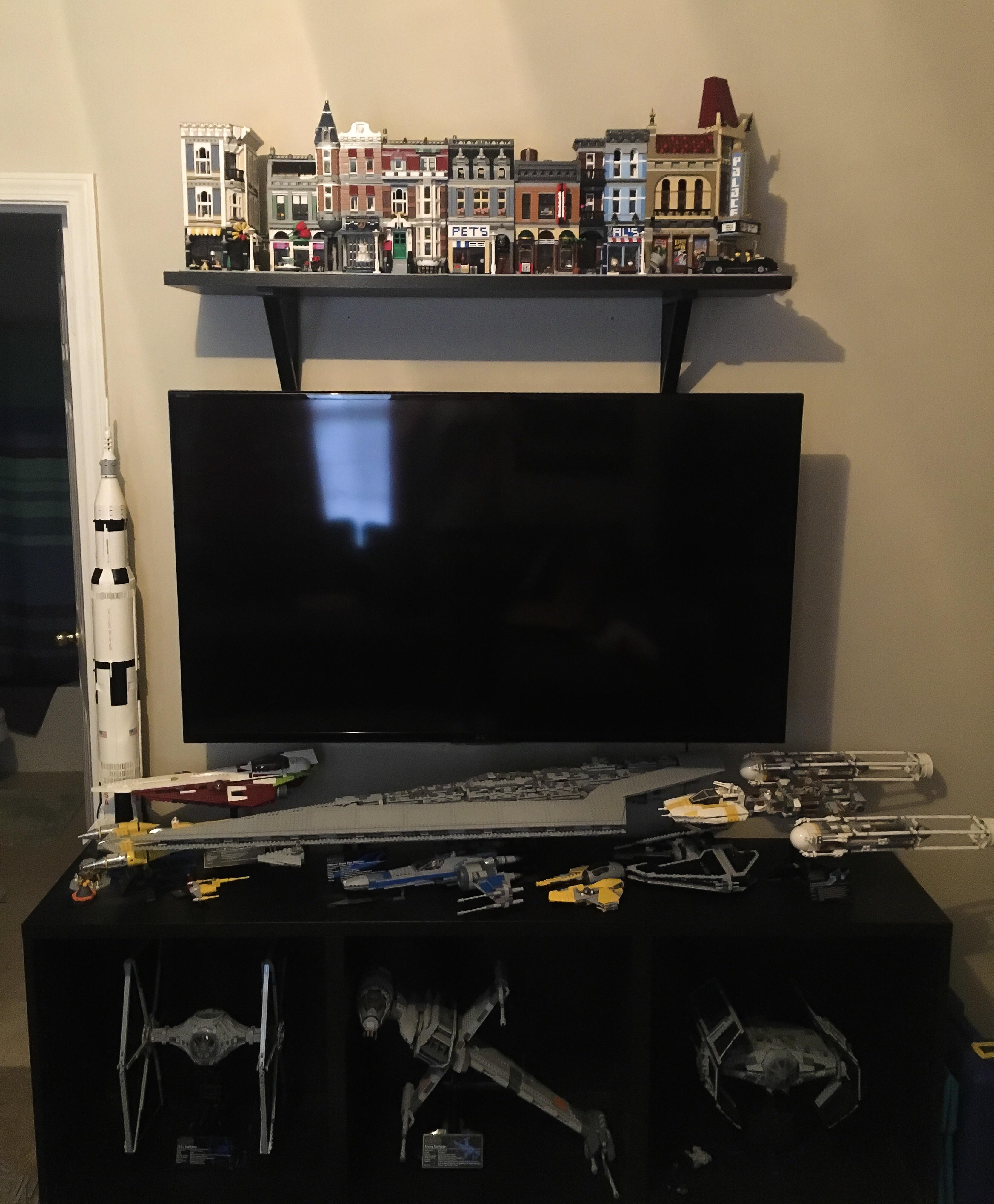 Finally installed this shelf for my modulars. Perfect size. r/lego