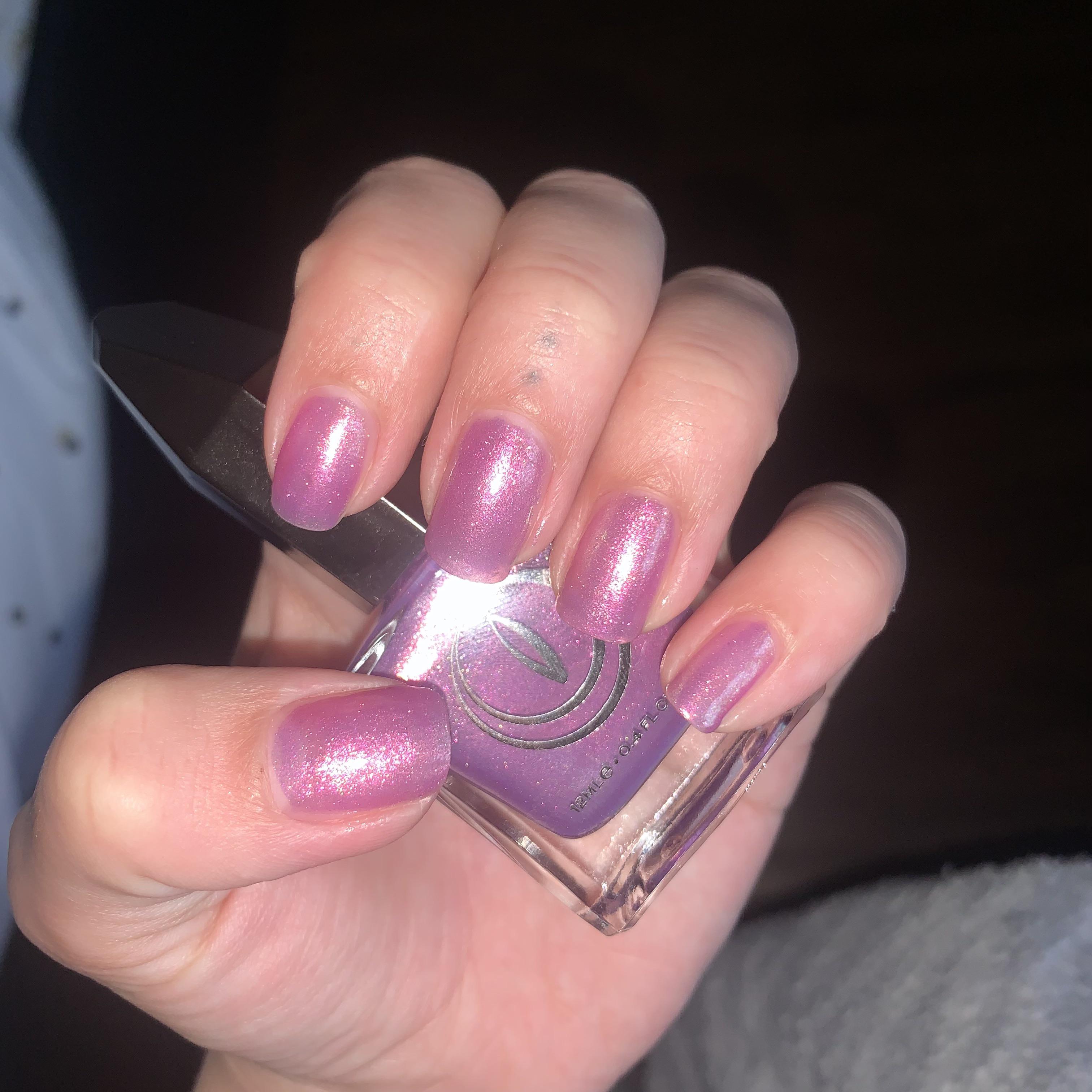 Winds of Fate Mooncat (1 coat Sally Hansen miracle cure base, 2 coats