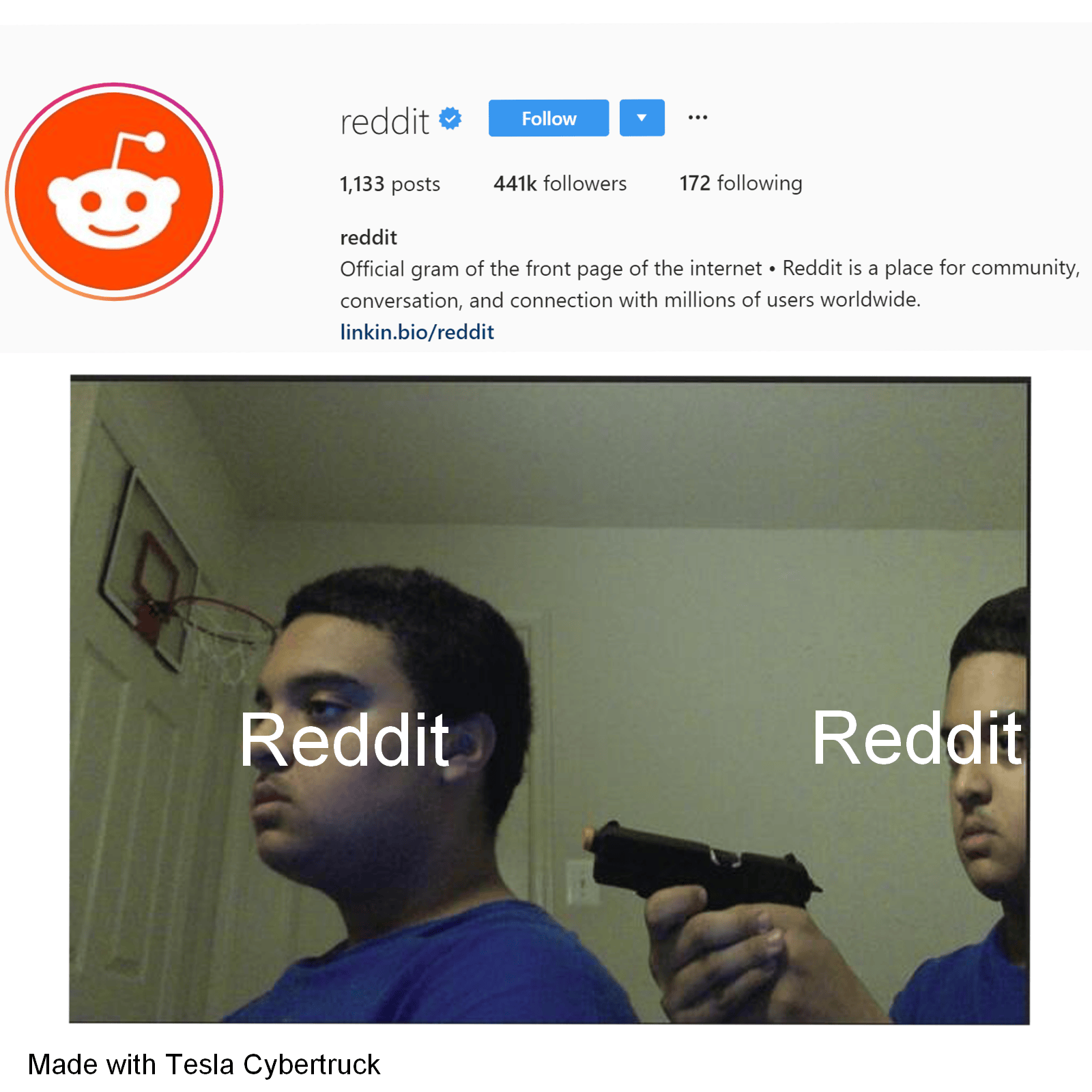 Instagram bad Reddit good memes