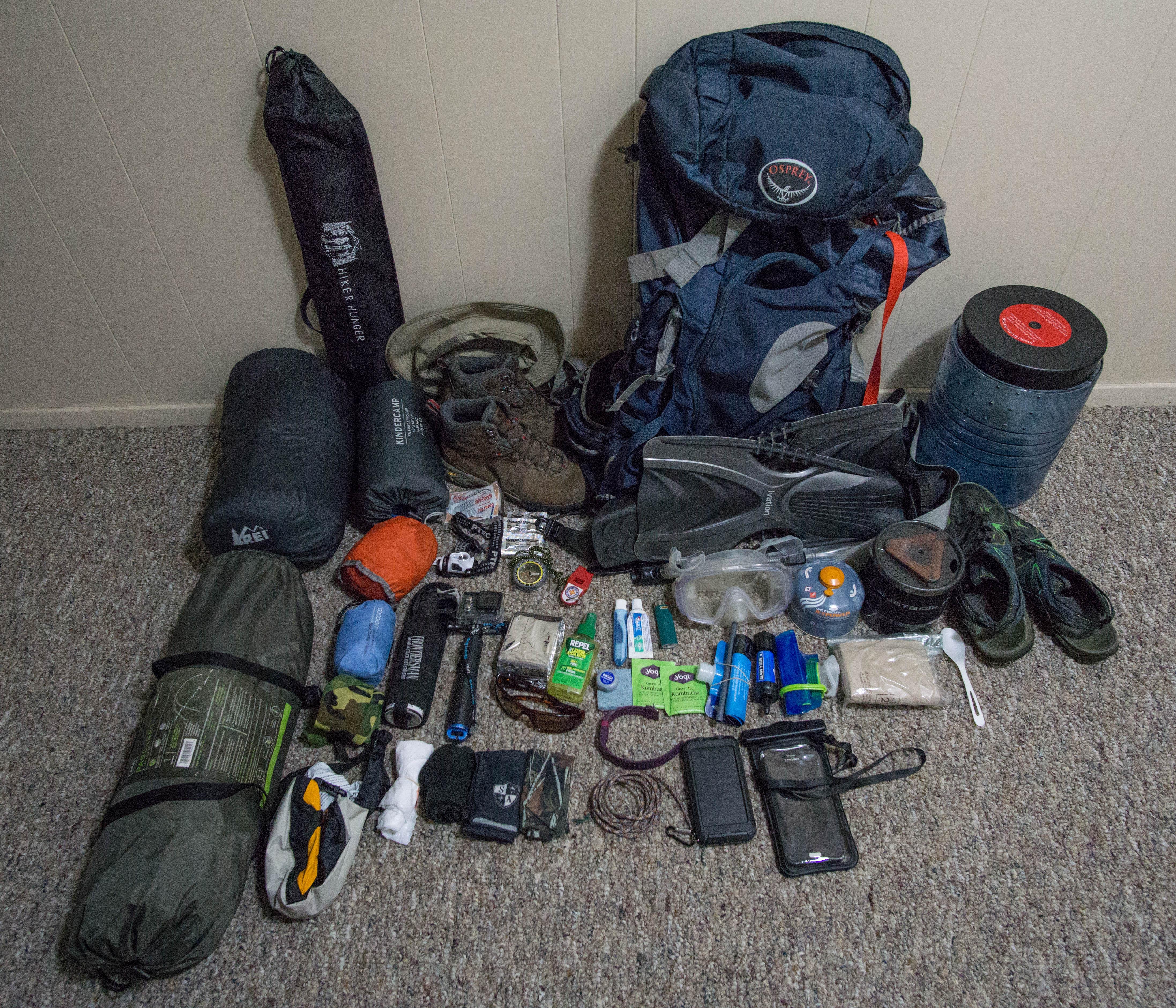 The Gear for 4 nights backpacking the Coast of Pictured Rocks National