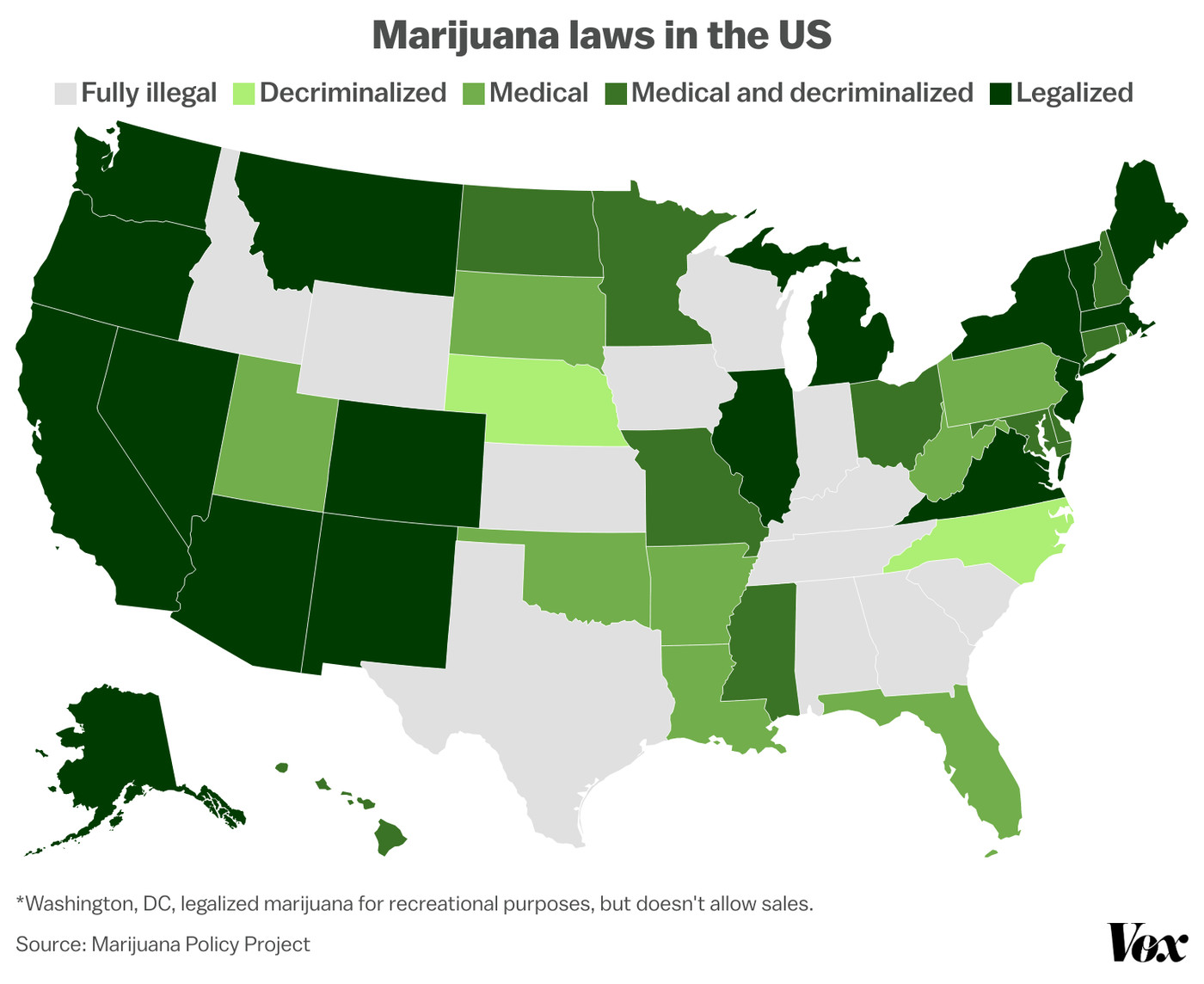 State Marijuana Laws in the USA (updated April 12, 2021) r/MapPorn