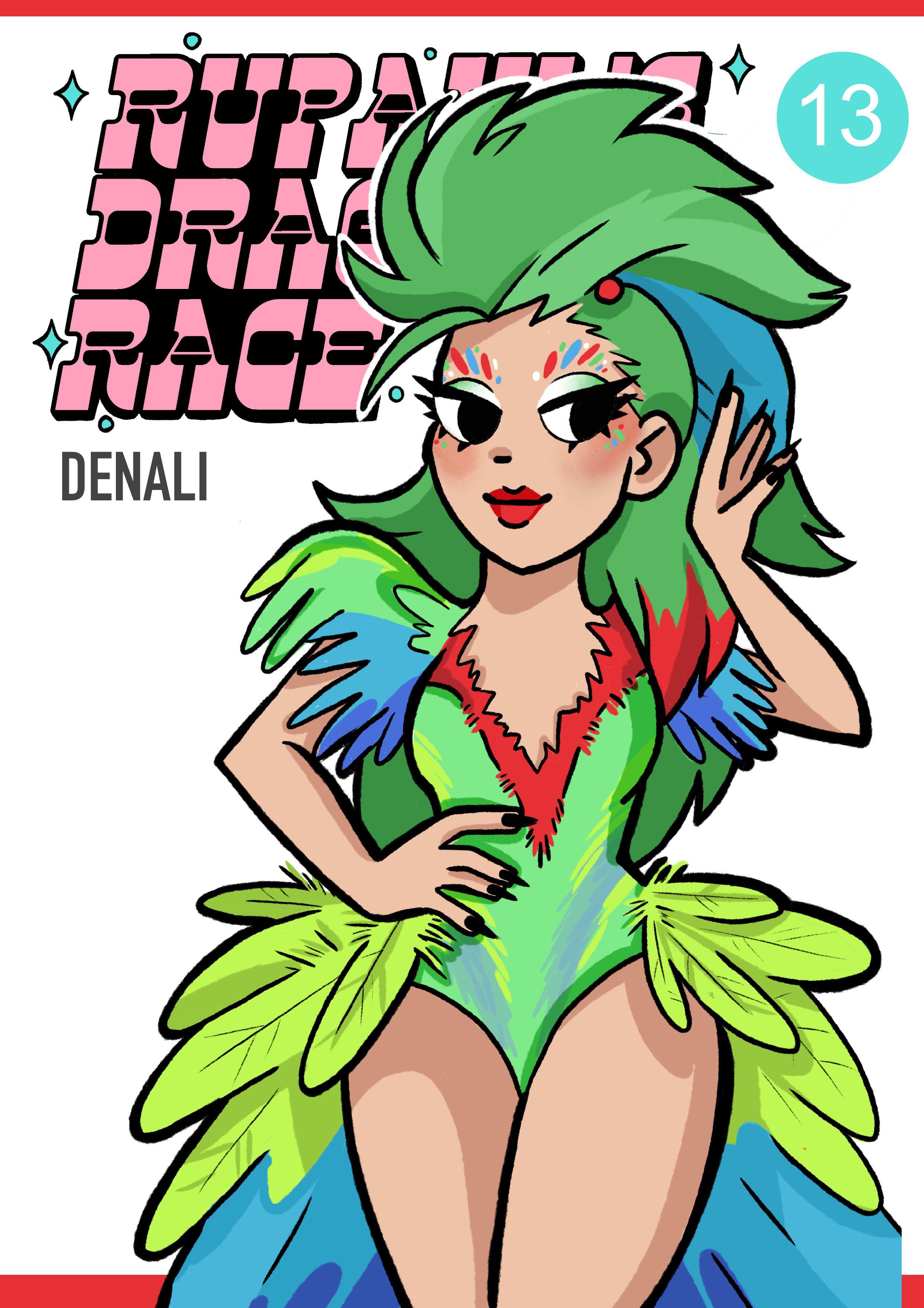 Made a stupid meme about Scott pilgrim/ drag race so I wanted to draw Denali in the Scott