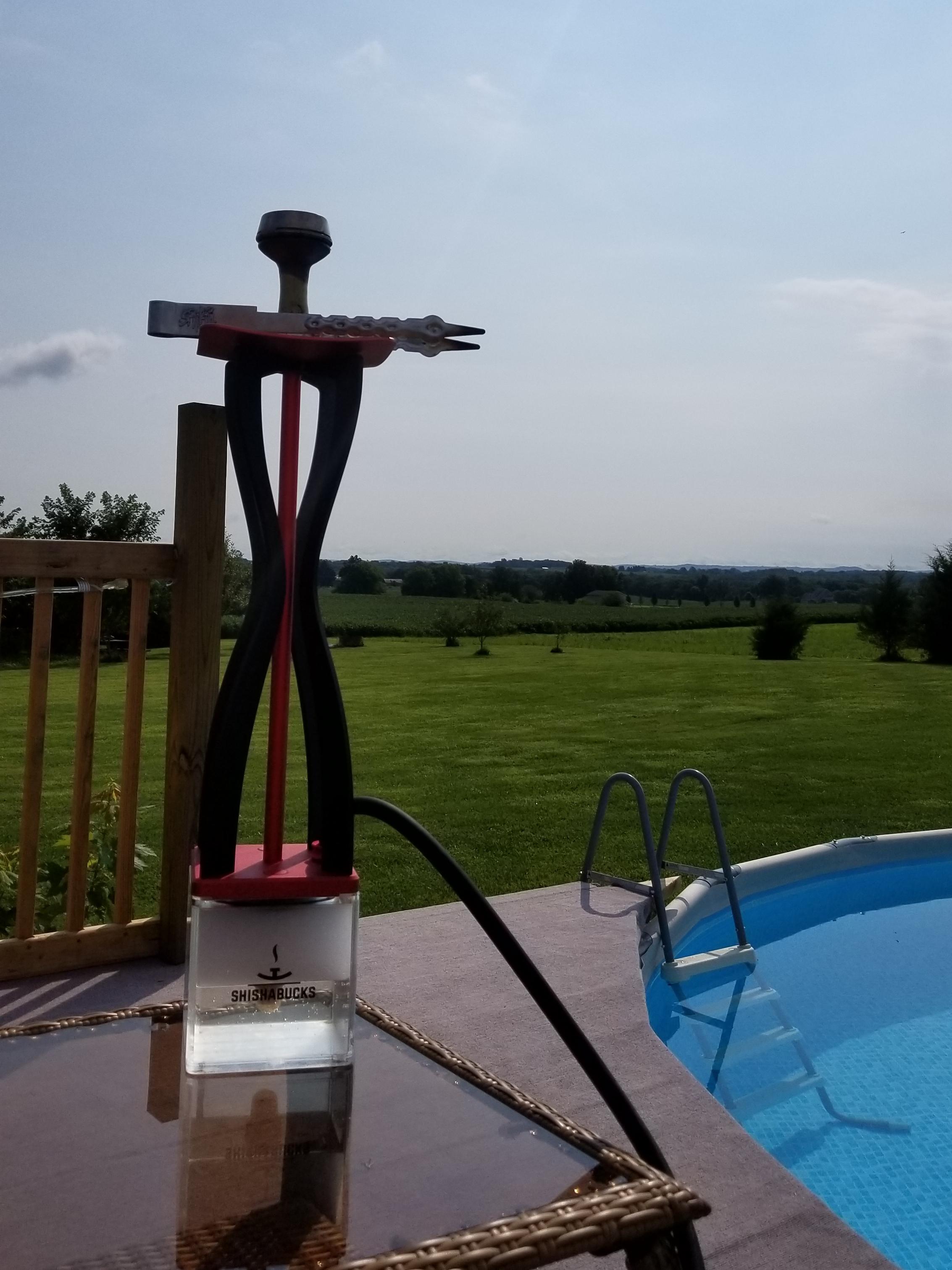 Poolside hookah Ohio style. r/hookah