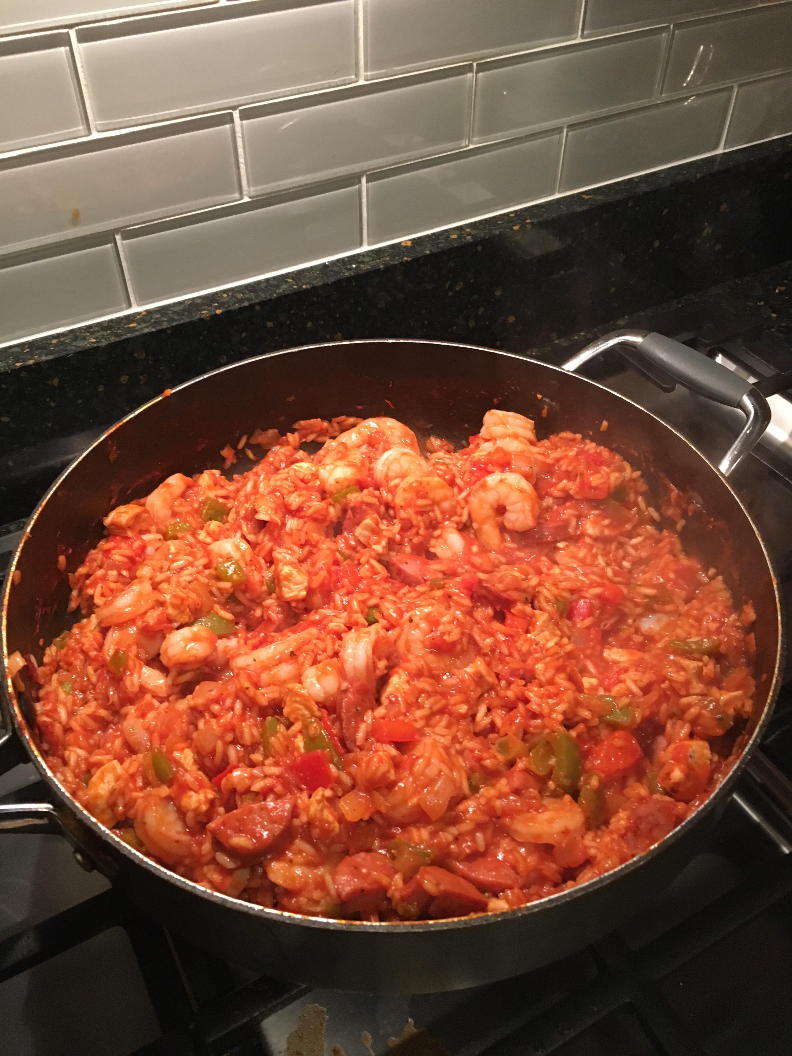 [Homemade] Cajun jambalaya I made last night r/food