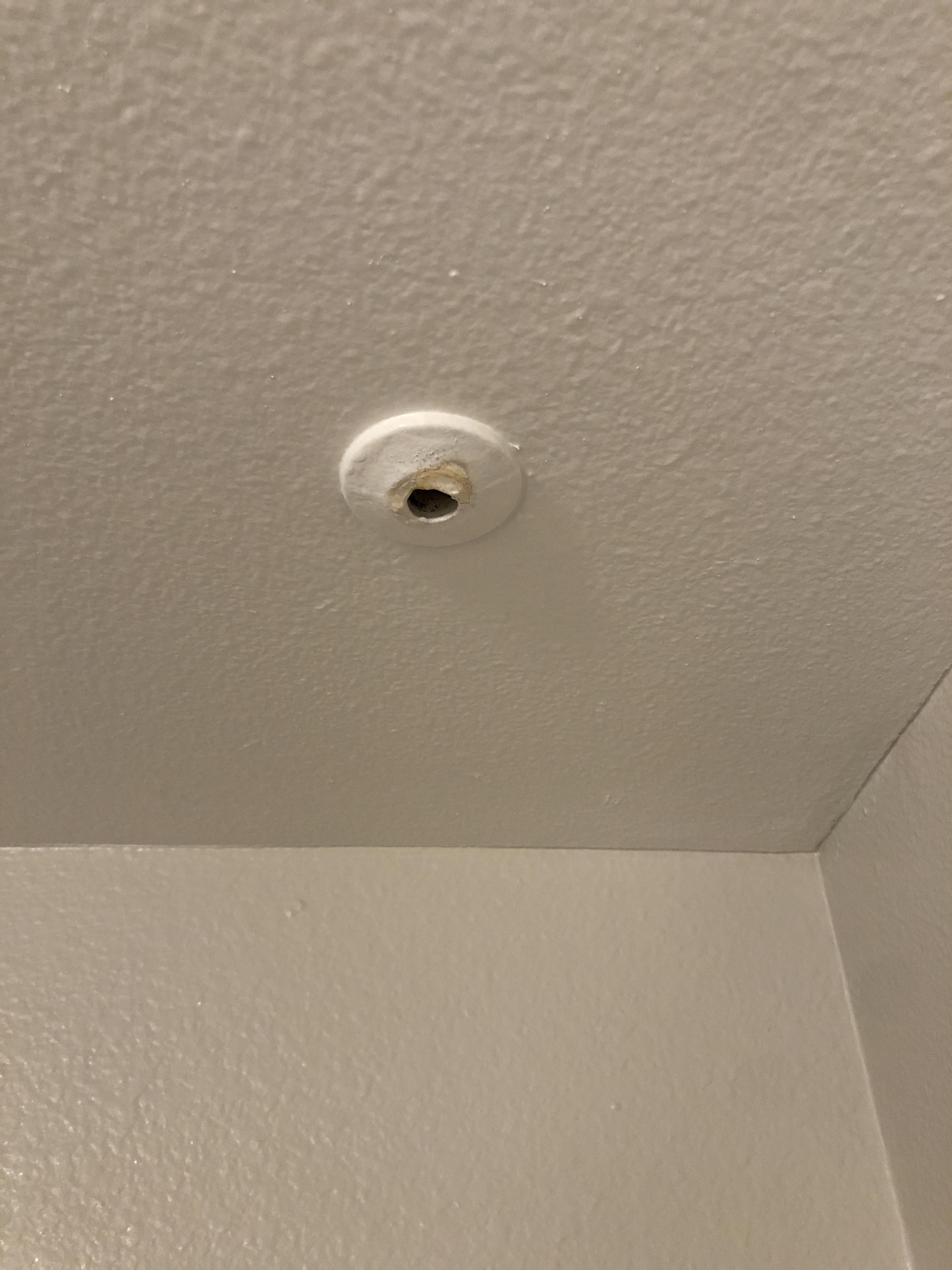 Hole above my shower that drips when the AC is going. Would it be bad