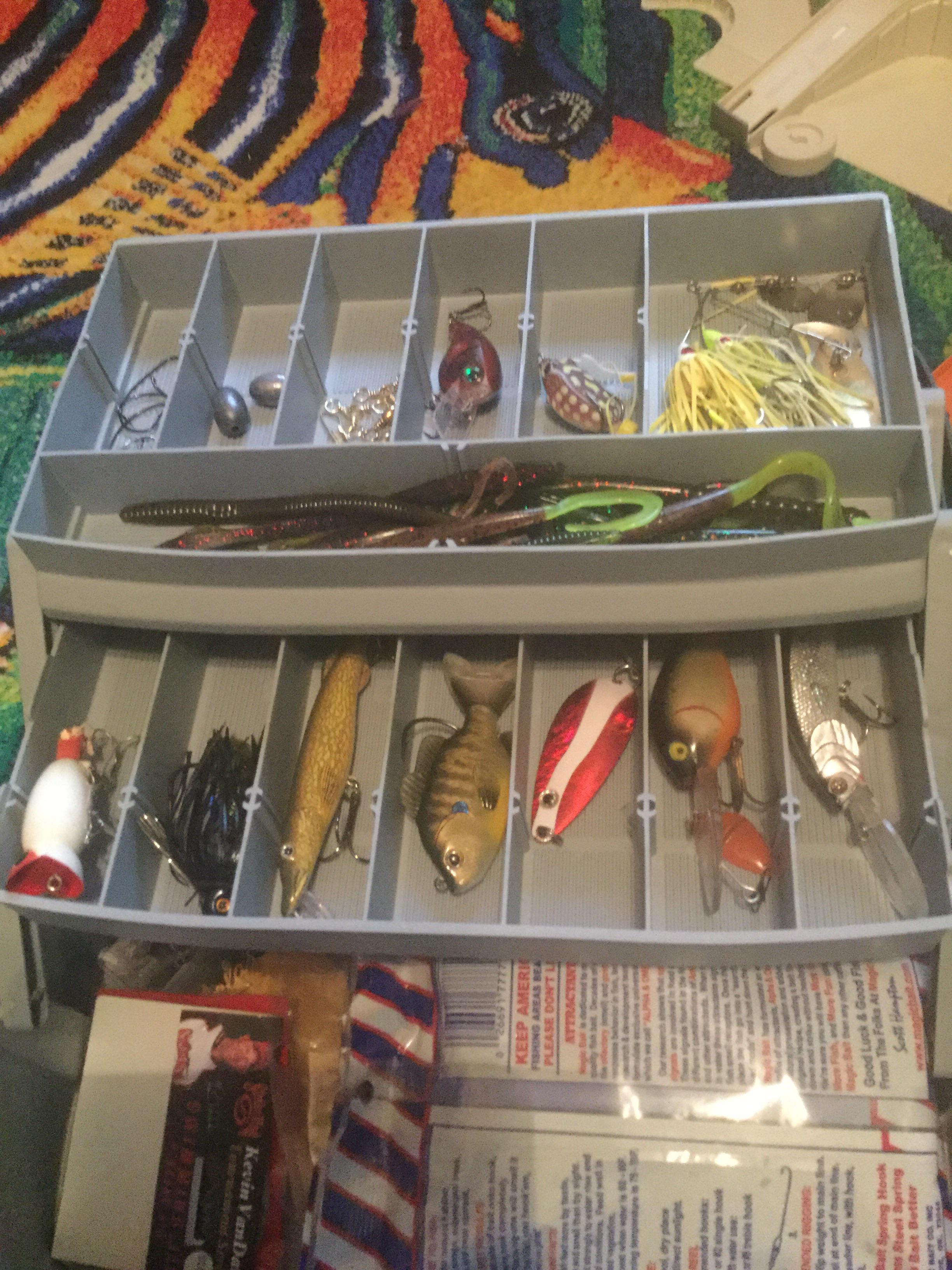 Working in my tackle box for bass, pike, walleye. Any thoughts? r/Fishing