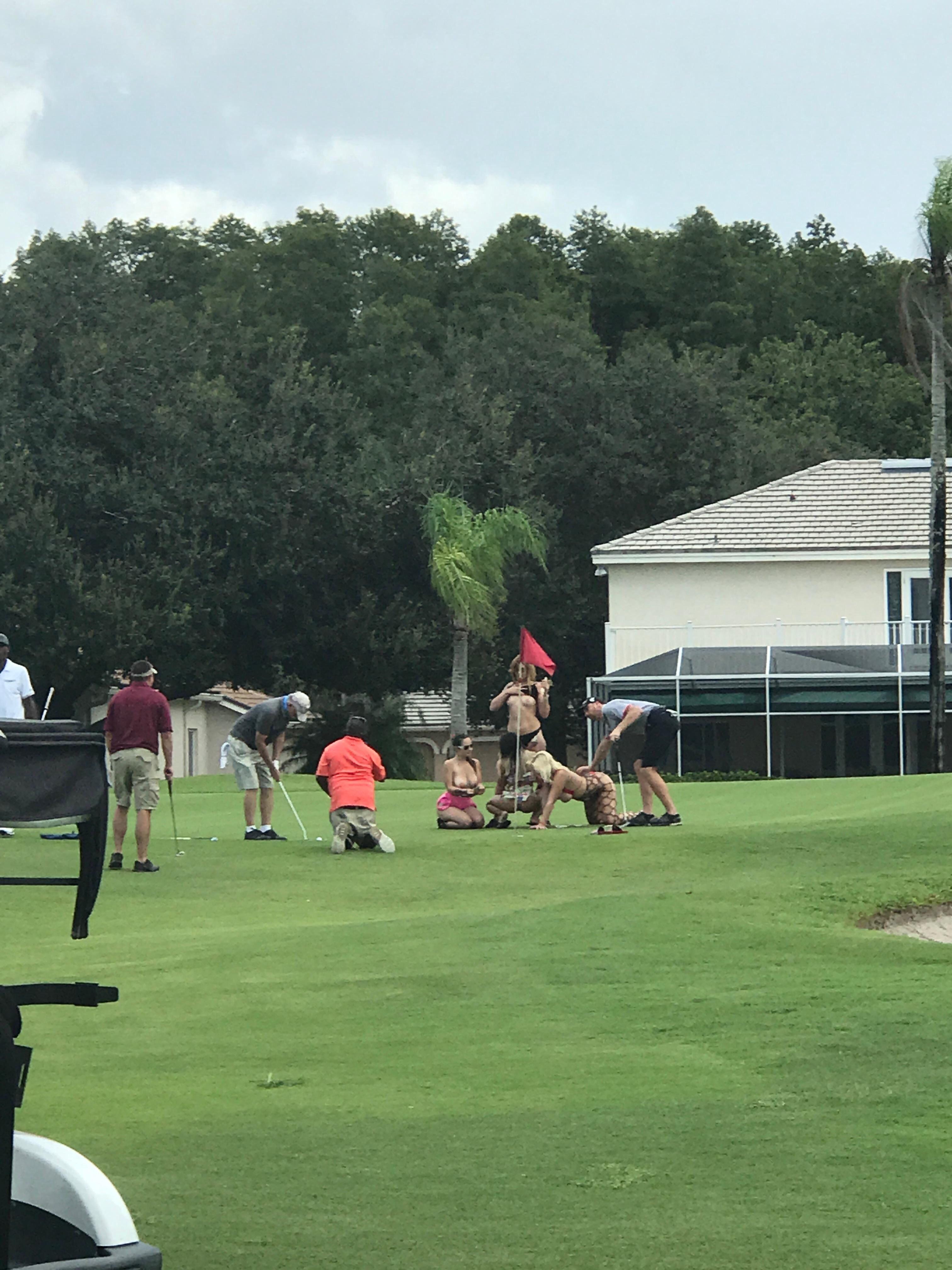 Strippers at a golf outing trashyboners