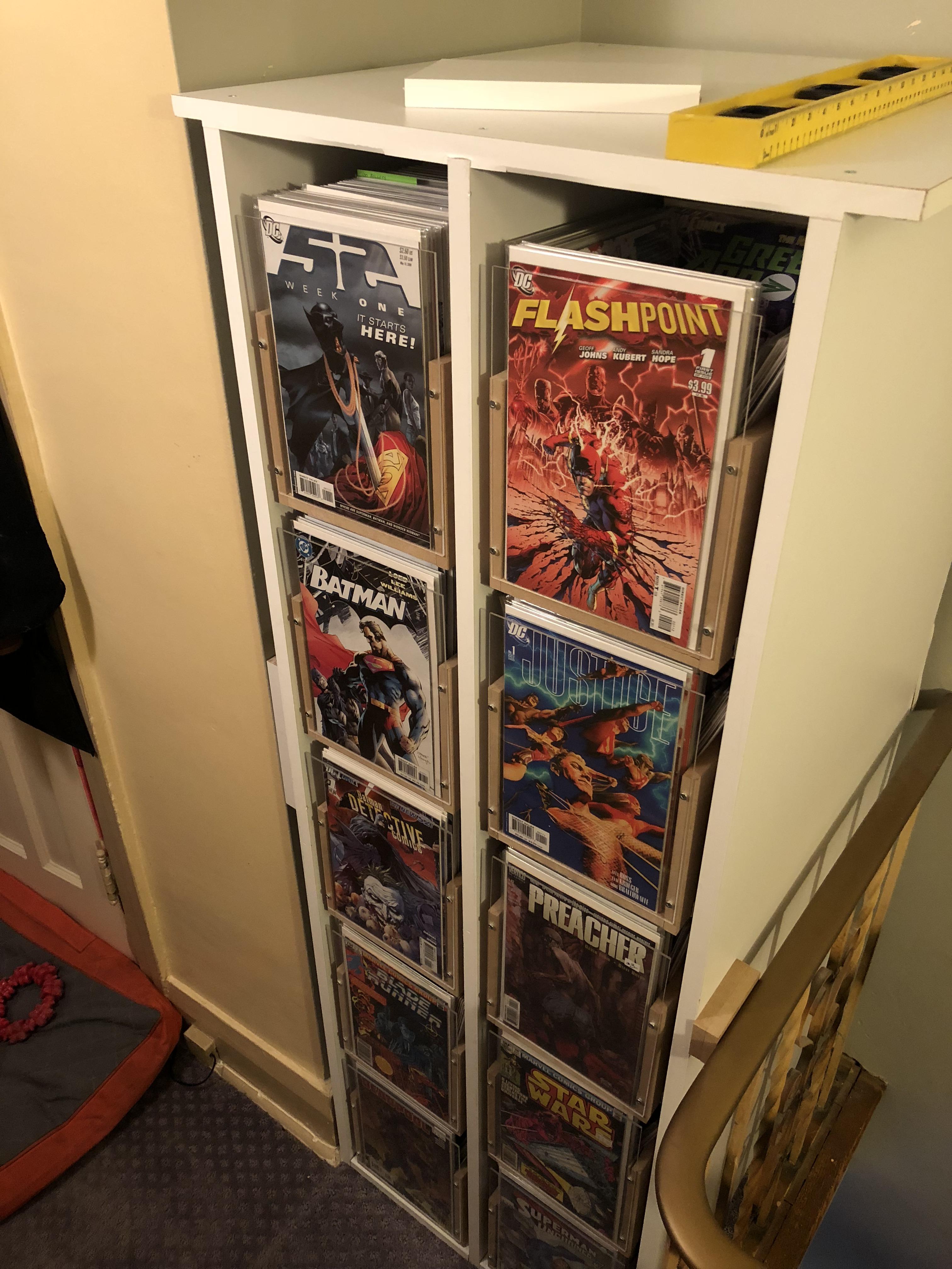 Finished my first comic showcase/storage unit.
