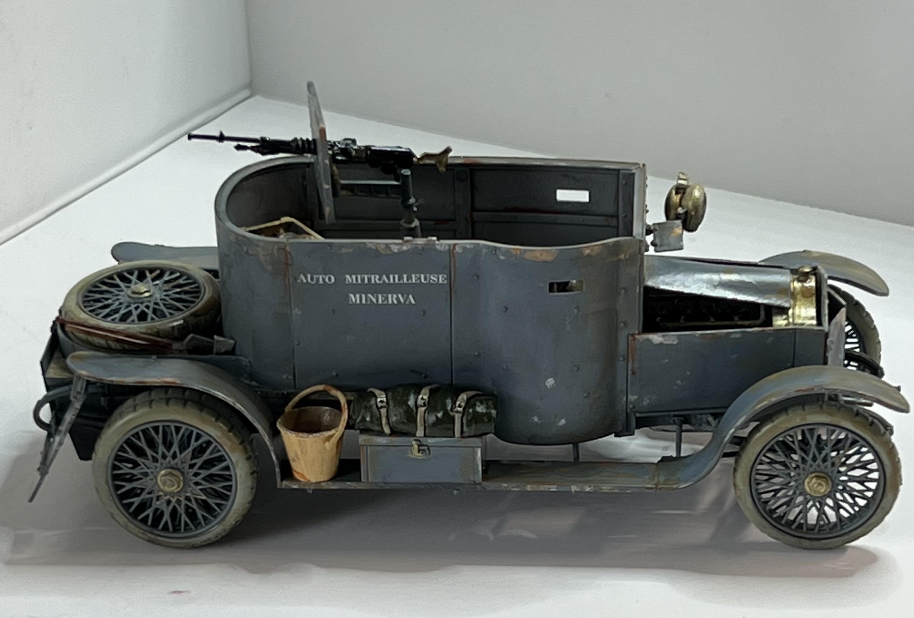 Belgian Minerva Armored Car (1915) Copper State Models 1/35 for some reason my matte clear
