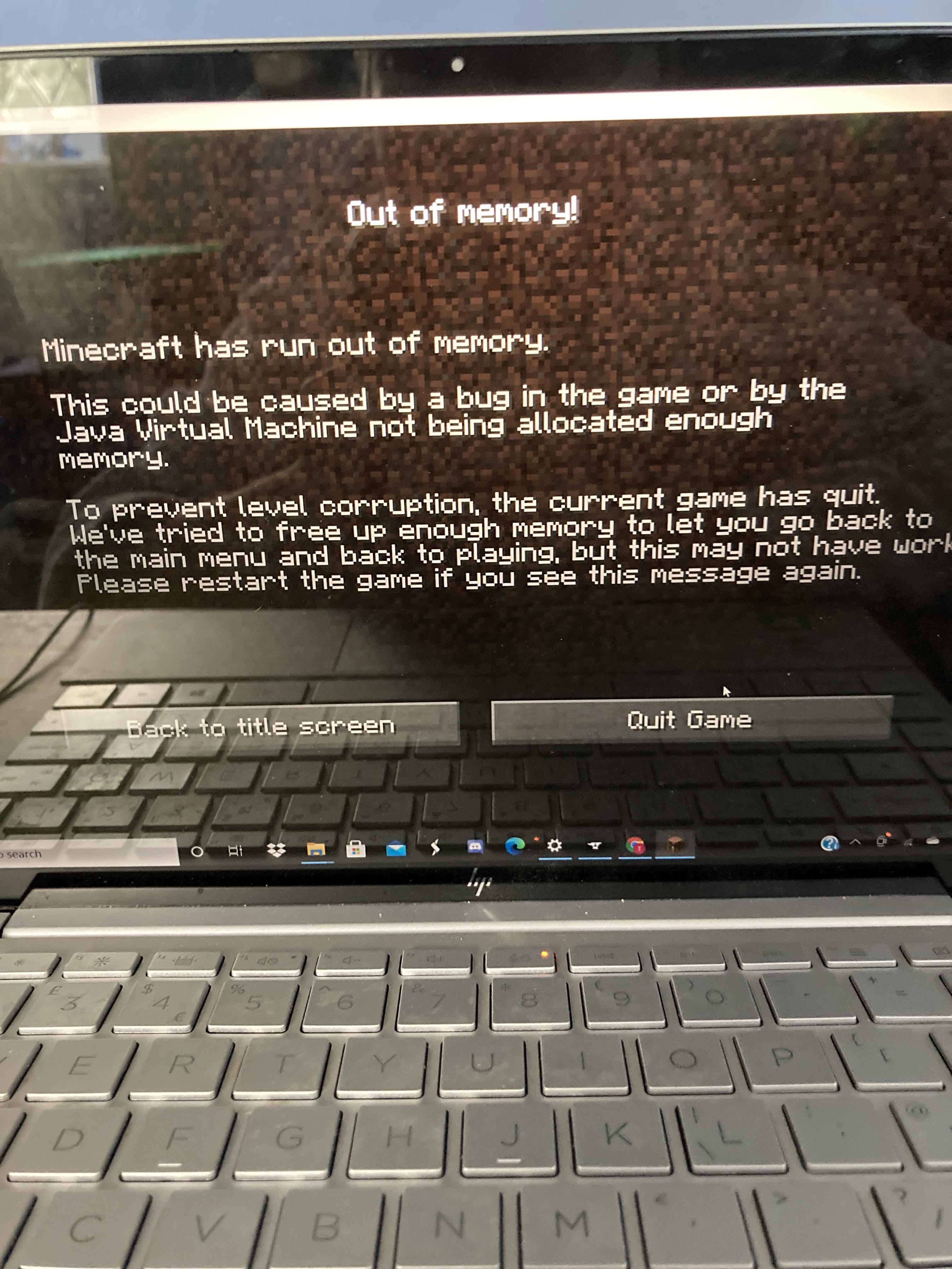 How do I get more memory Minecraft