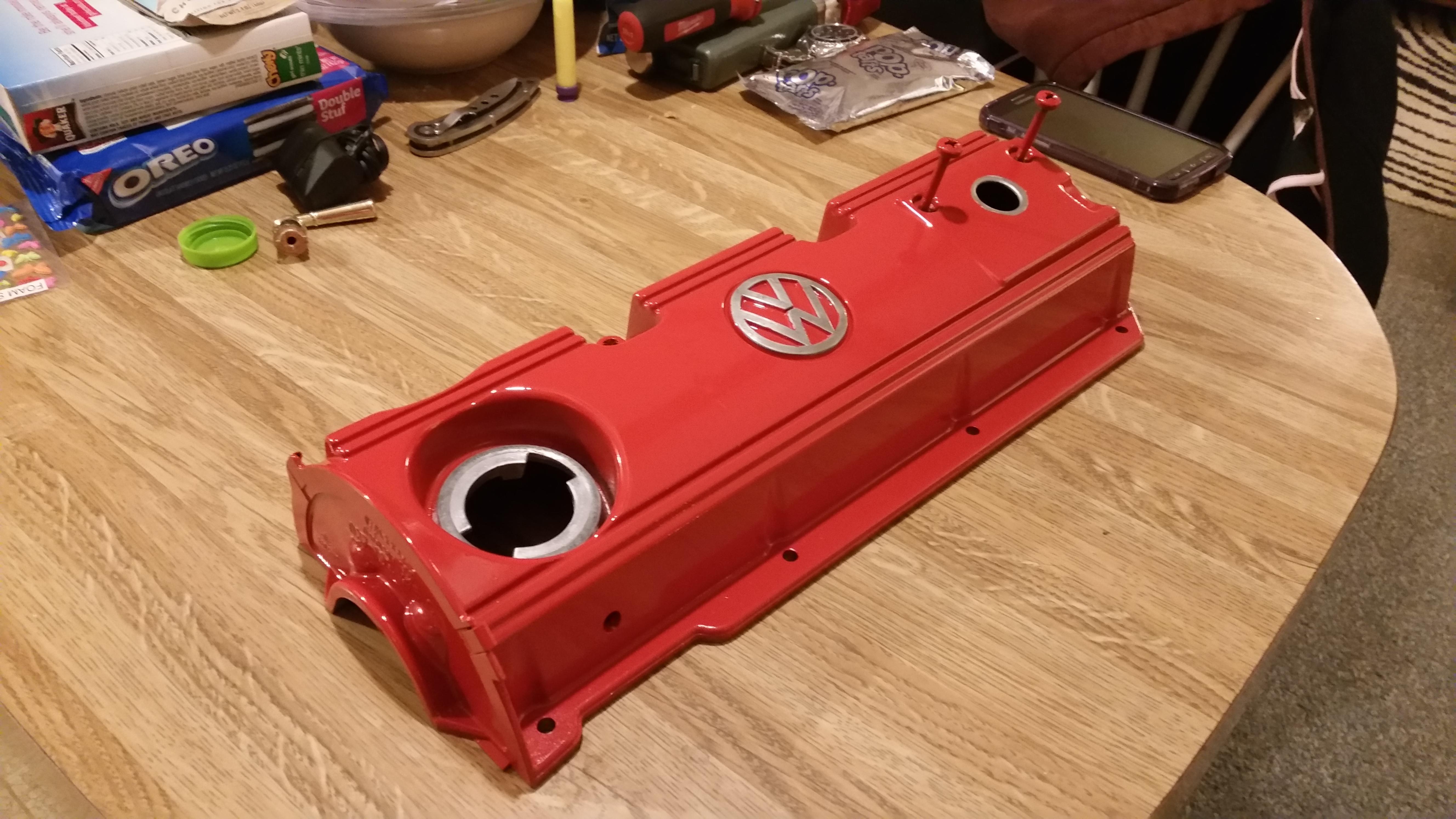 My valve cover when it was freshly painted r/Volkswagen