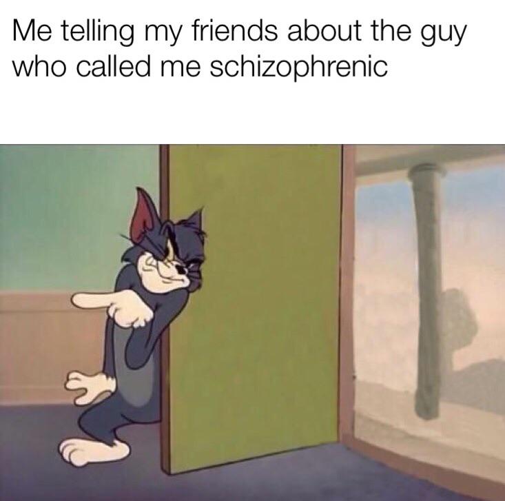 In all seriousness schizophrenia is a terrible condition r/memes