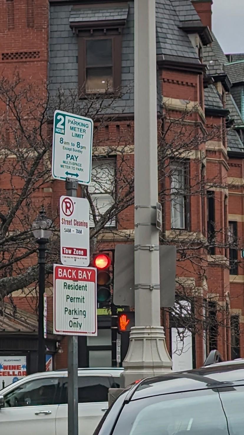 Parking near Newbury on a Sunday r/boston