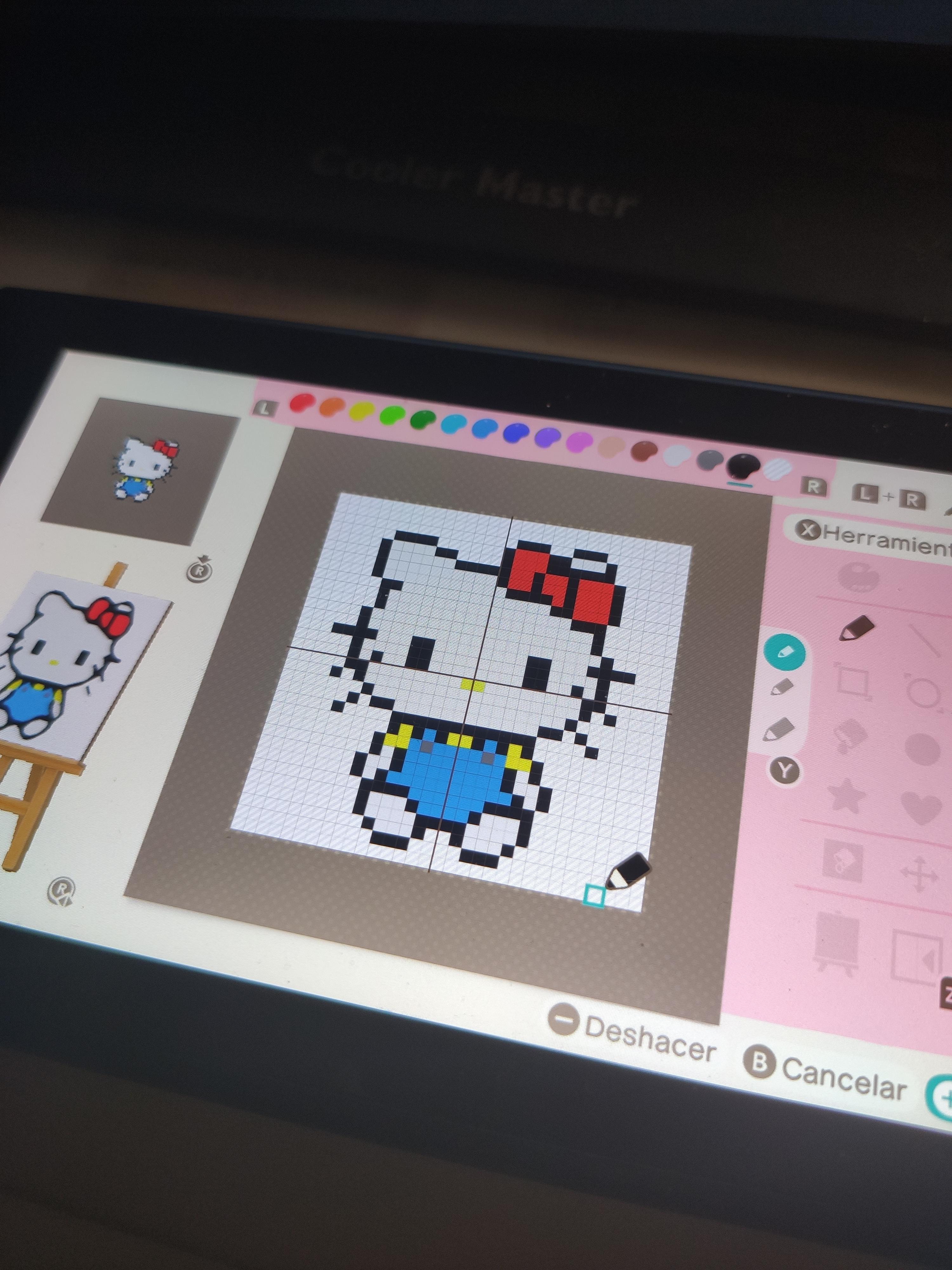 First things first! Hello Kitty pattern in my Animal Crossing Island