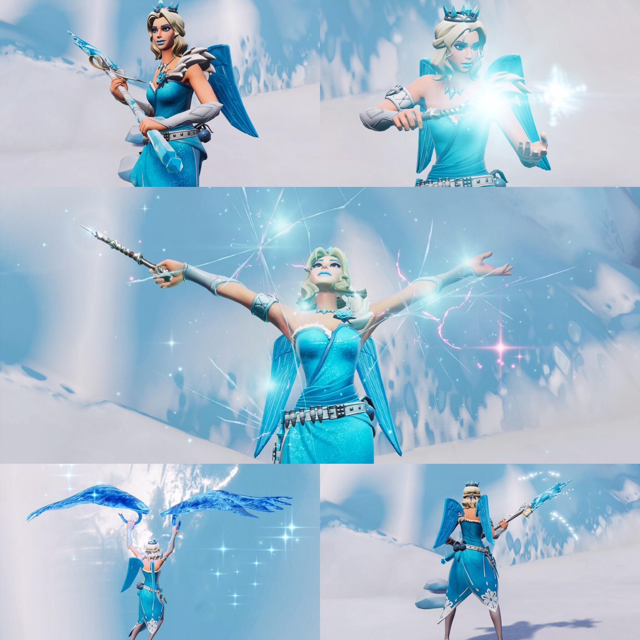 The Fairy Godmother (Glimmer, Frozen Love Wings, Flurry, Magic Wings) r/FortniteFashion