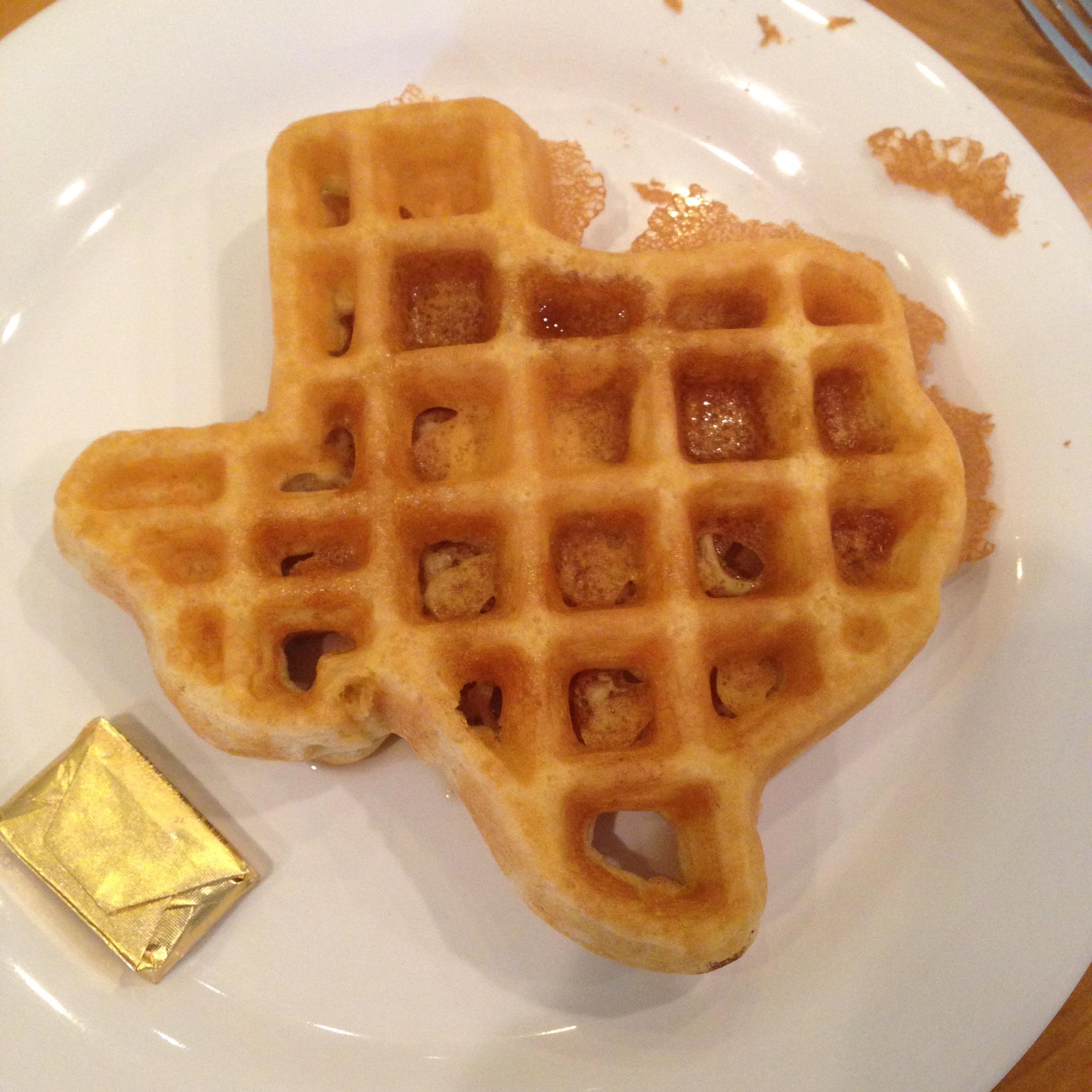 This waffle in the shape of Texas r/mildlyinteresting