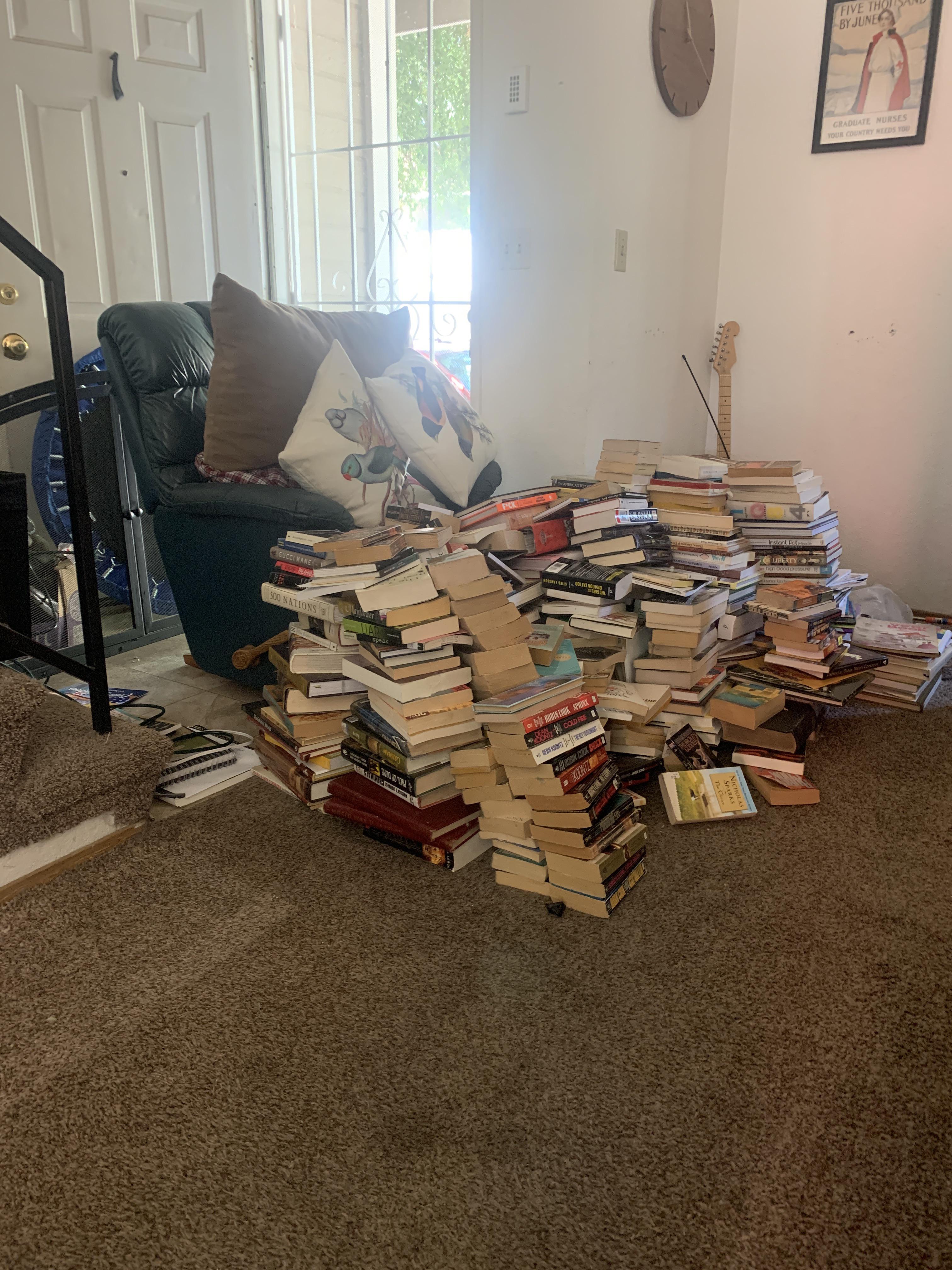 Today I take on the daunting task of organizing my bookshelf. I think I