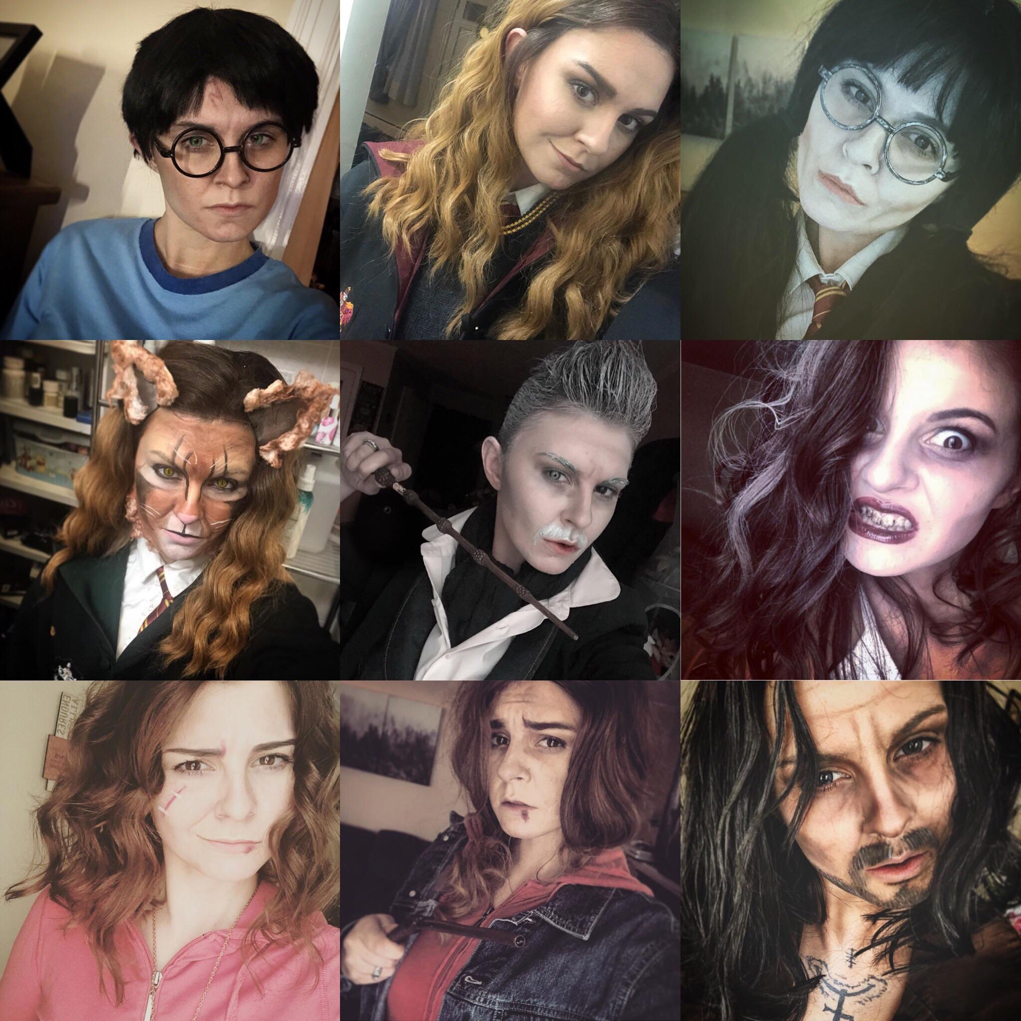 Some of my Harry Potter cosplay transformations! harrypotter