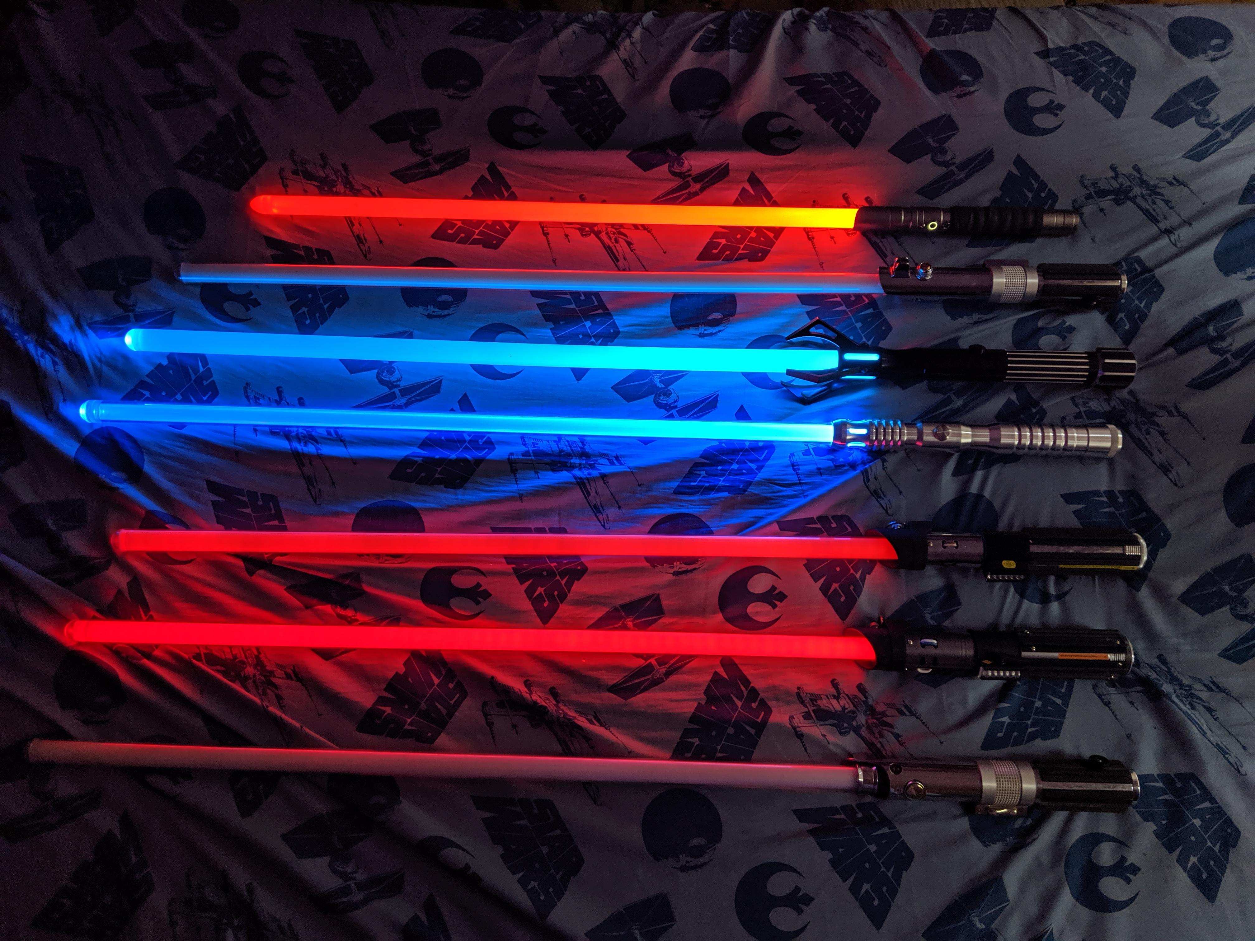 My collection r/lightsabers