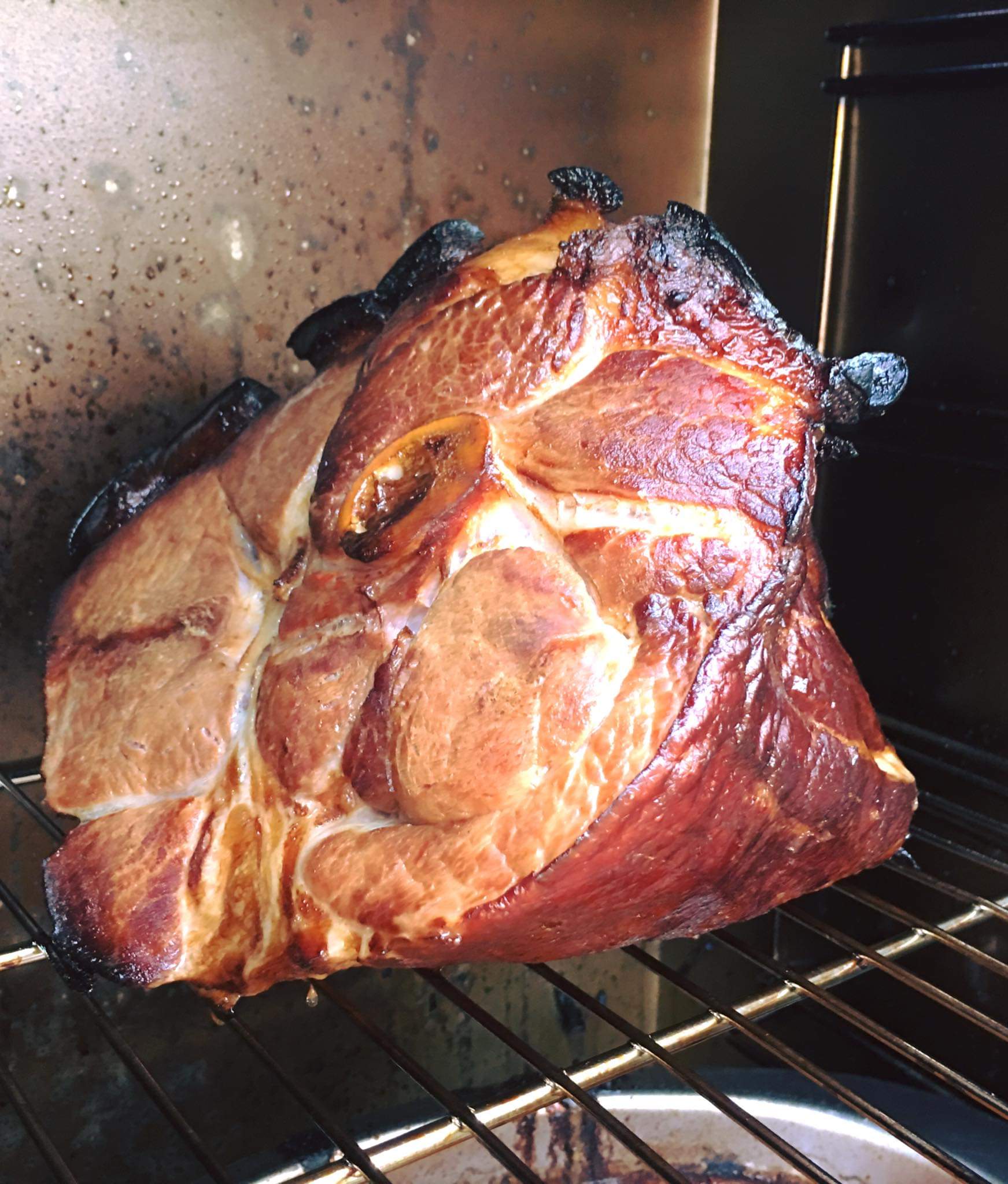 Homemade Applewood smoked ham r/pics