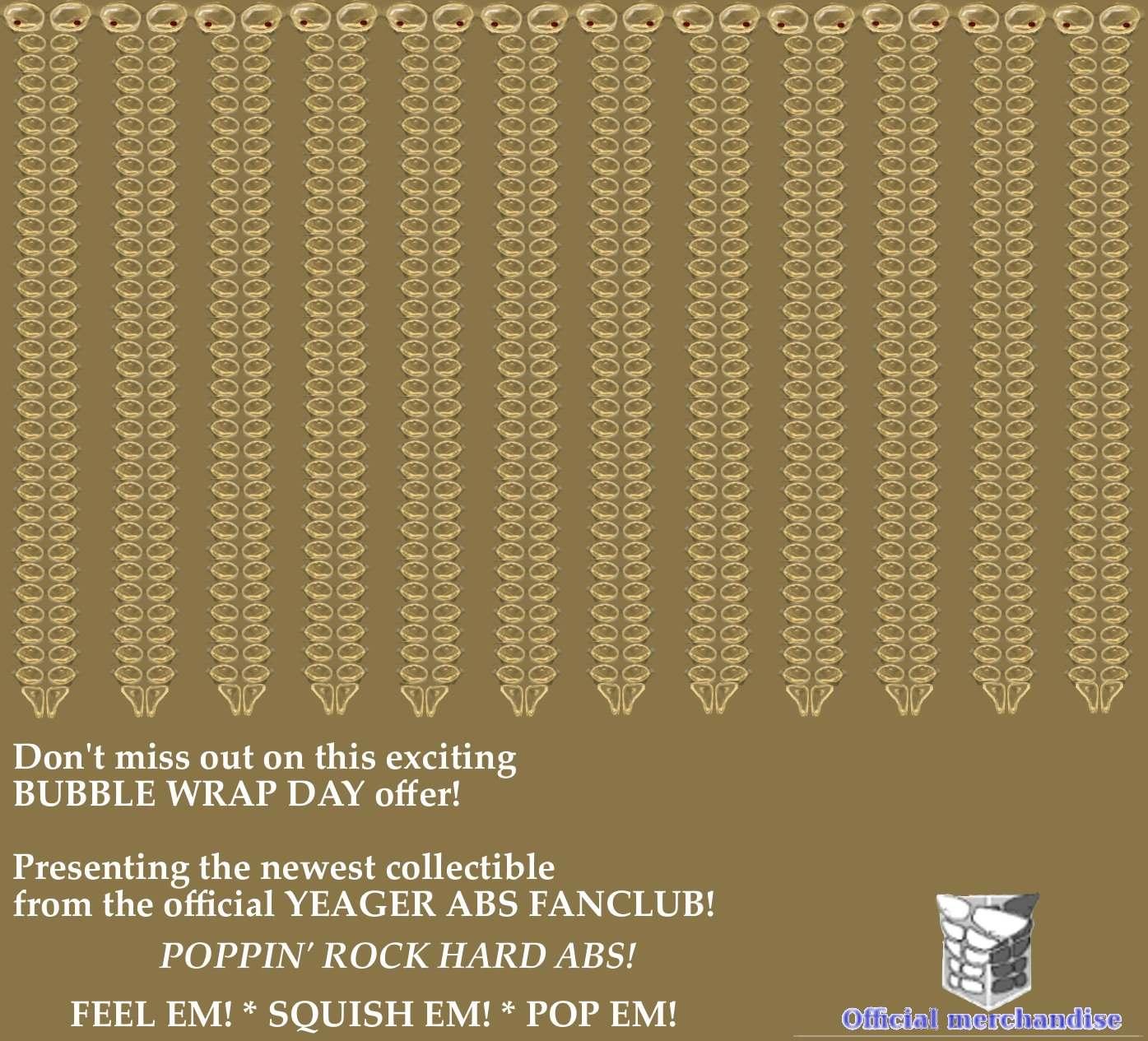 January 28th is International Bubble Wrap Appreciation Day...and does