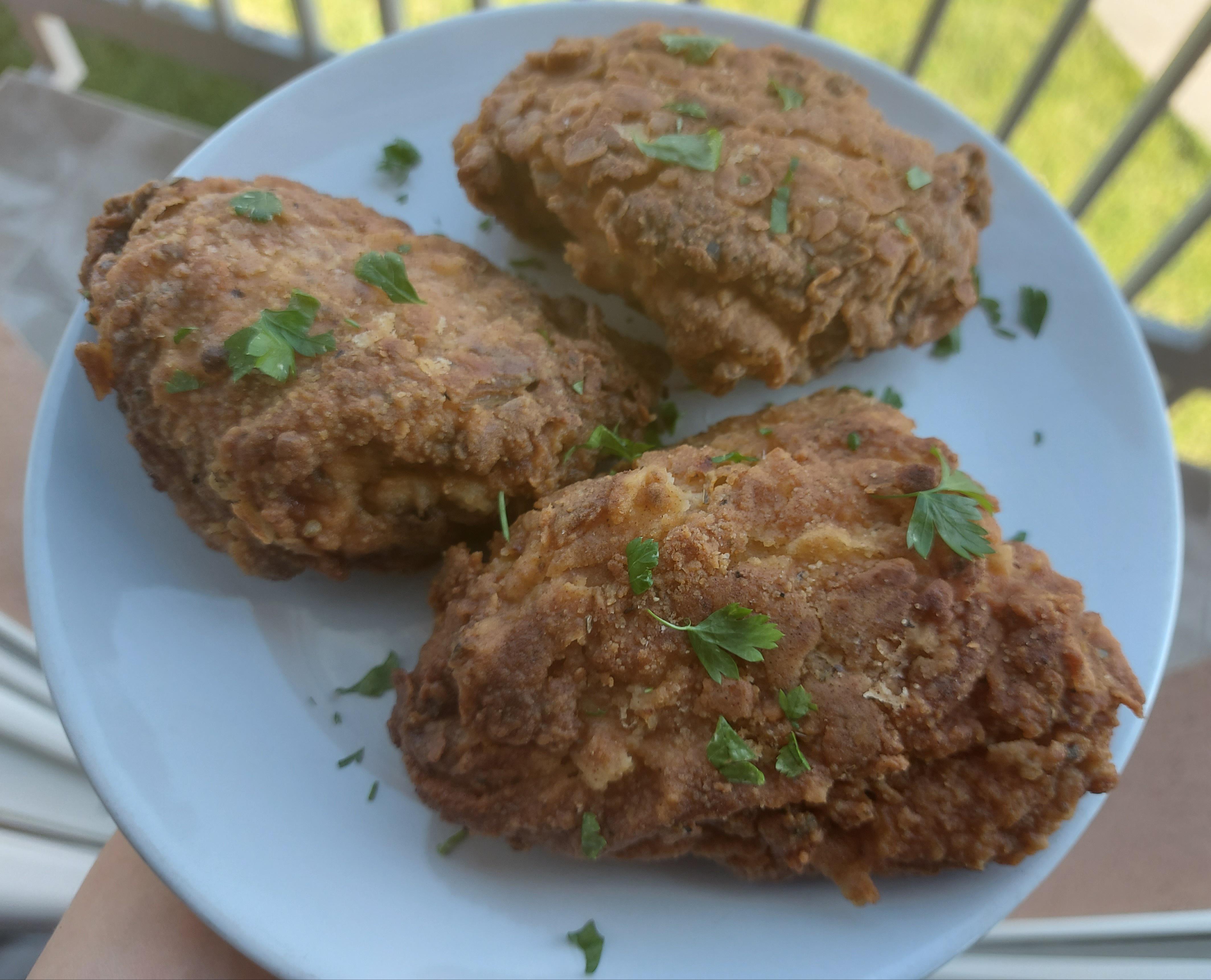 Made Kenji's southern fried chicken, ate it right out of the oven and