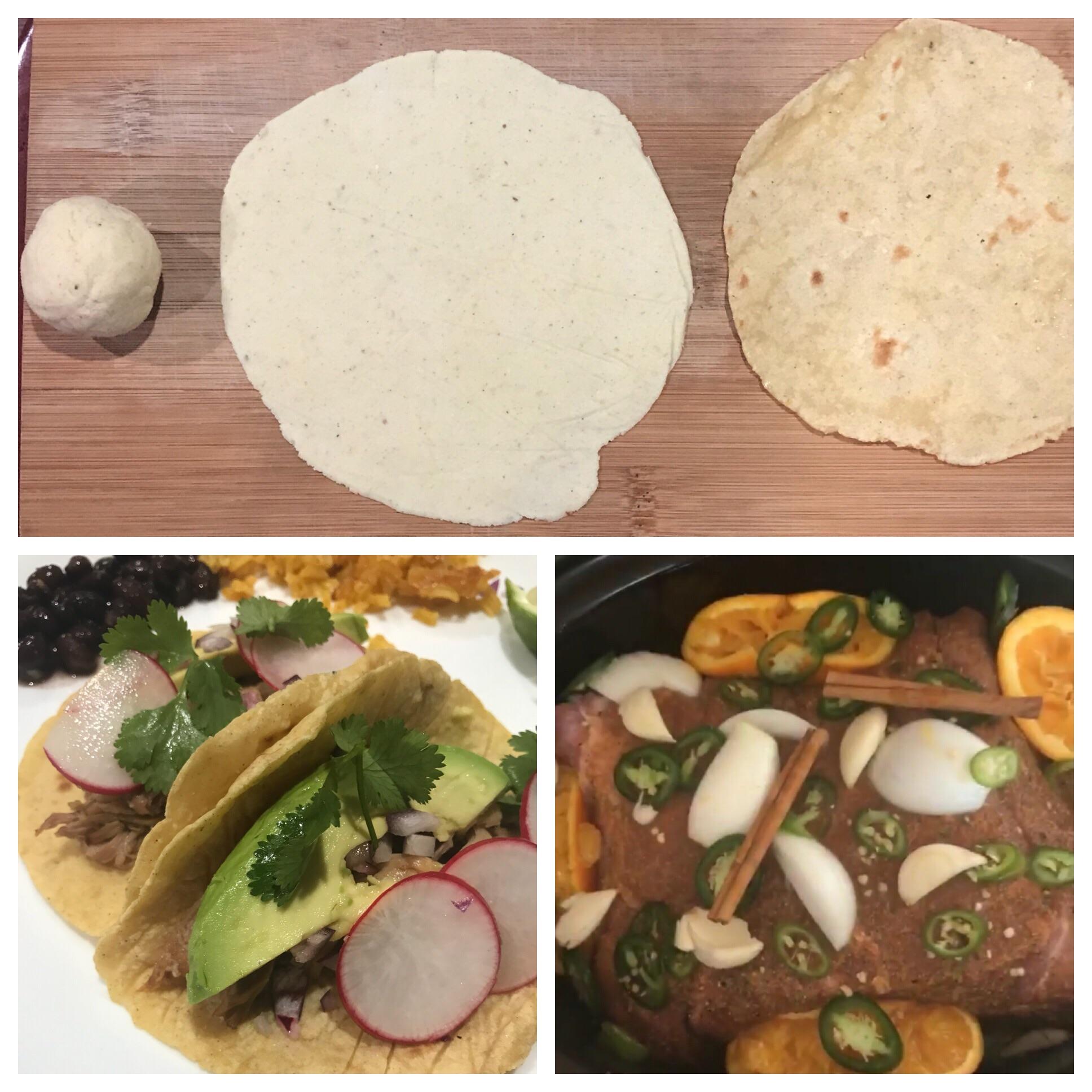 [homemade] Slow cooker pork carnitas and corn tortillas r/food