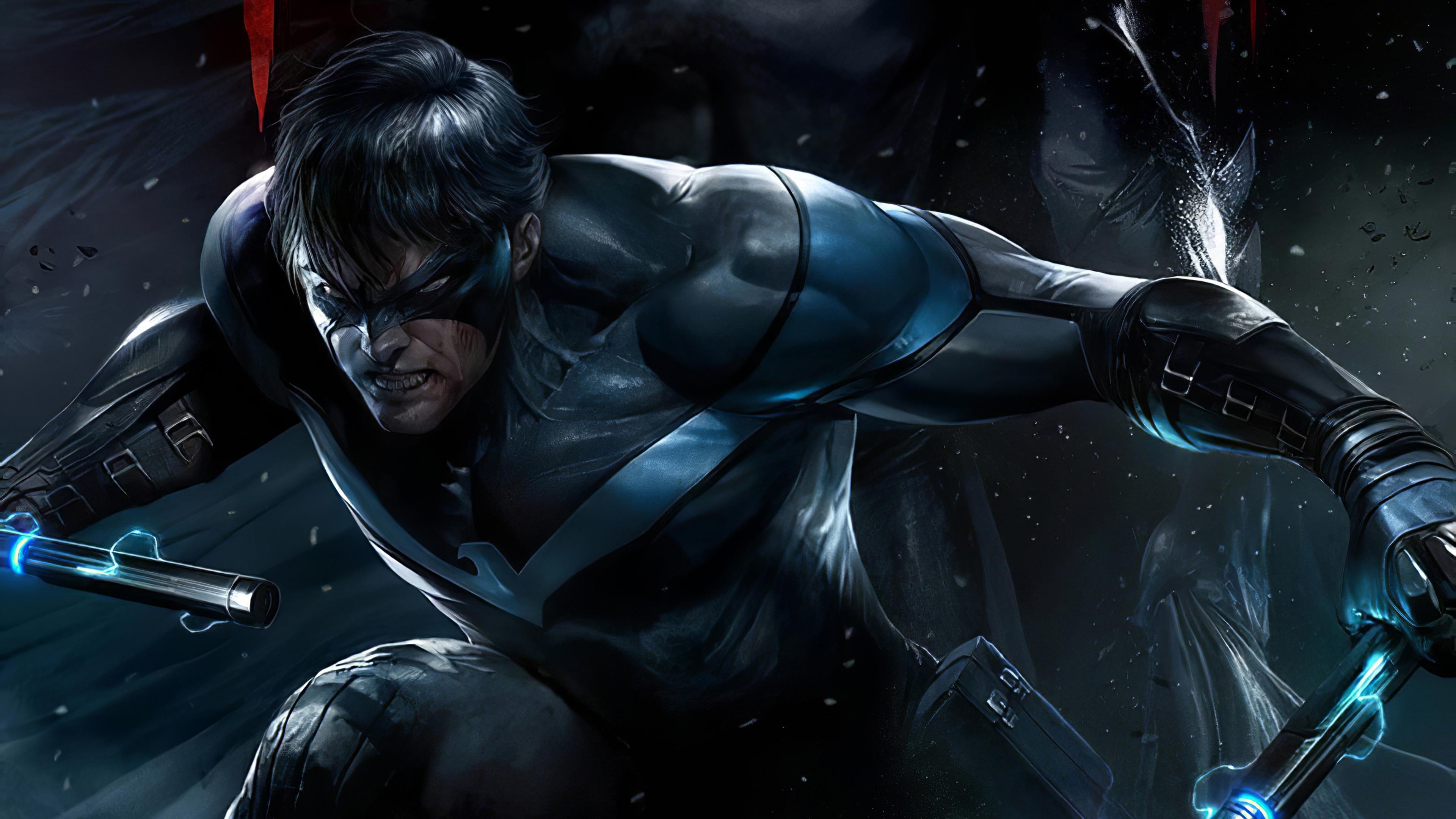 [Artwork] Nightwing 4k HD wallpaper by Francesco Mattina; The First