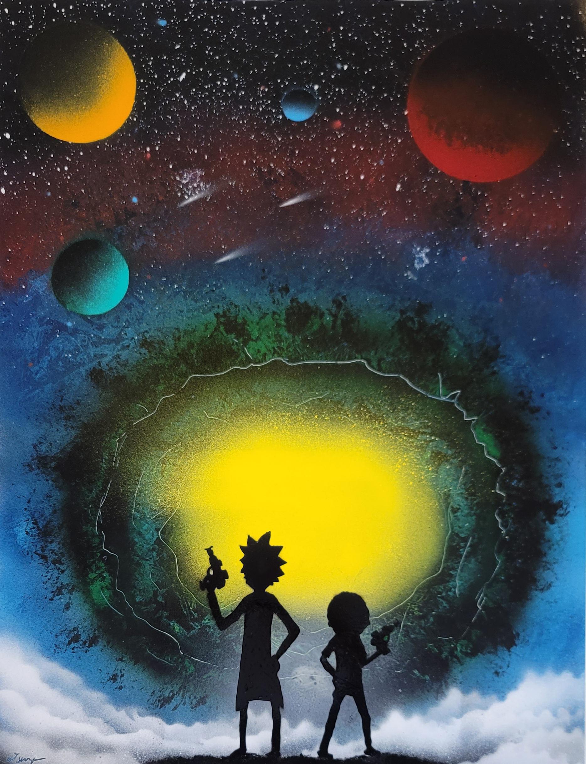 Rick and Morty, Me ,Spray Paint Art, 2020 r/rickandmorty